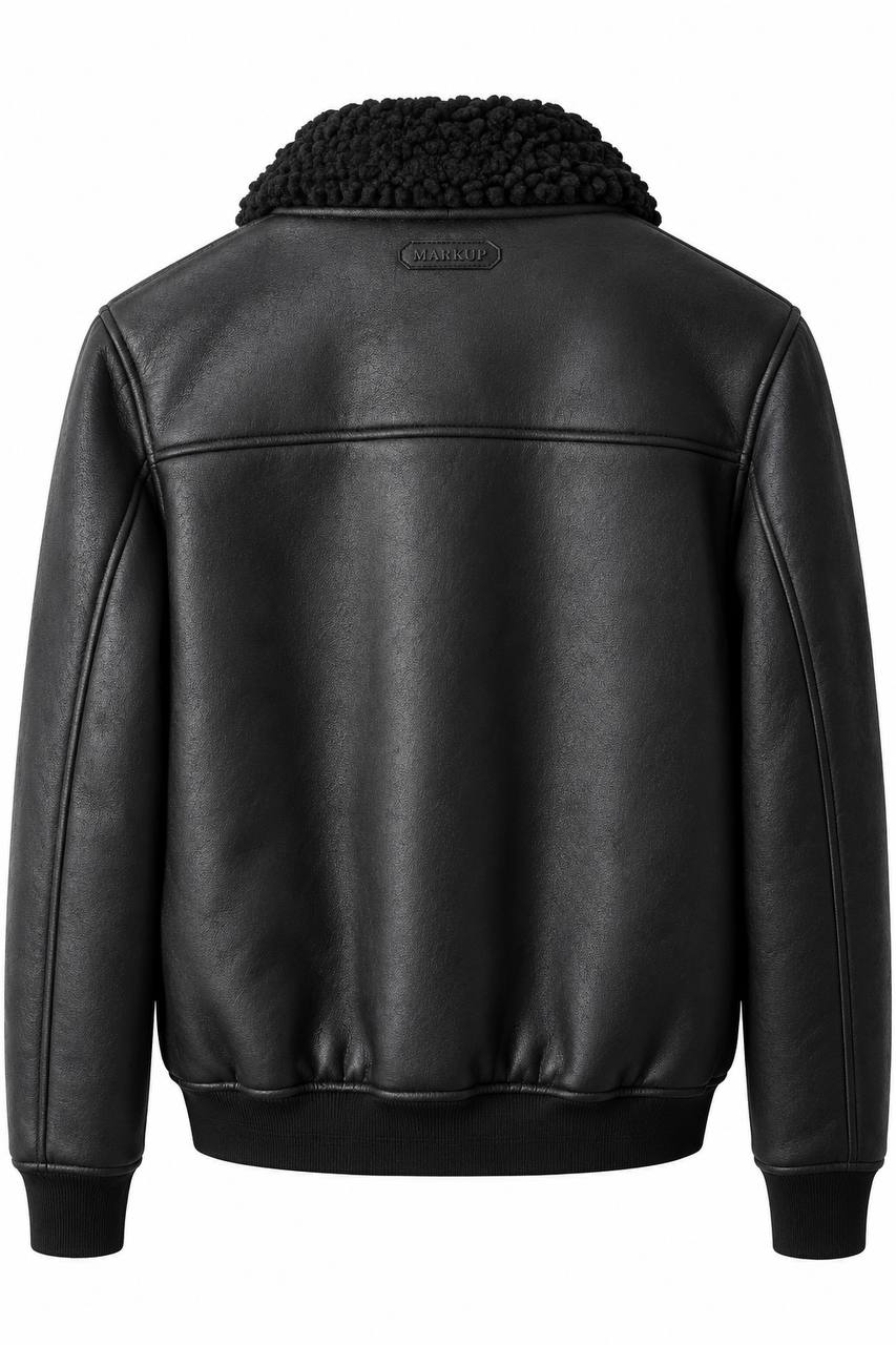 Montone Aviatore Uomo con Tasche a Filo ed Elastico