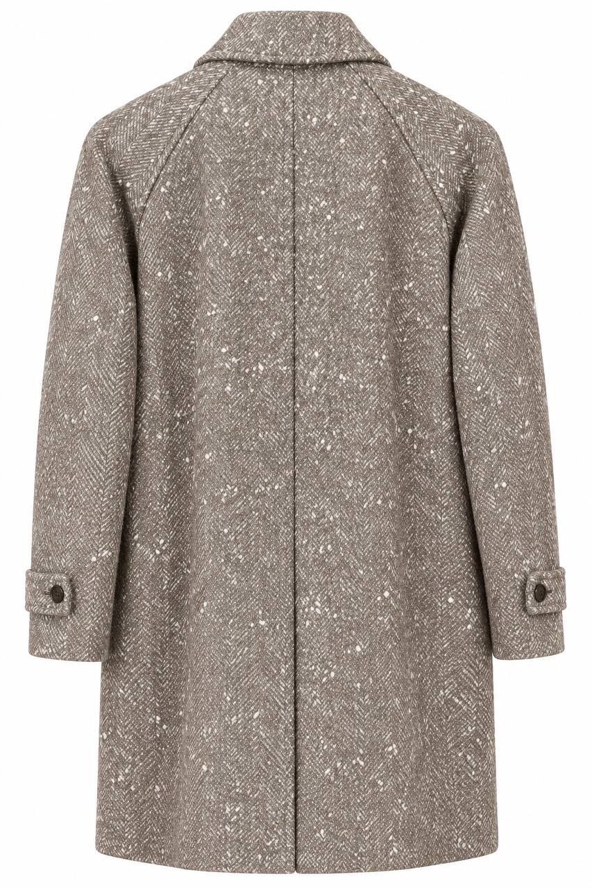 Cappotto Uomo con Collo Camicia e Manica Raglan