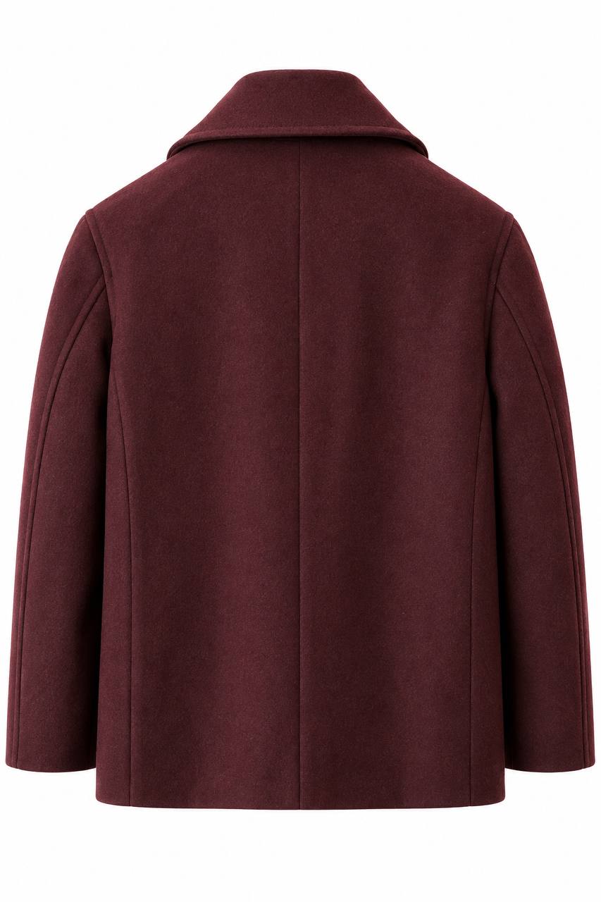 Cappottino Uomo Corto Doppiopetto con Rever Largo