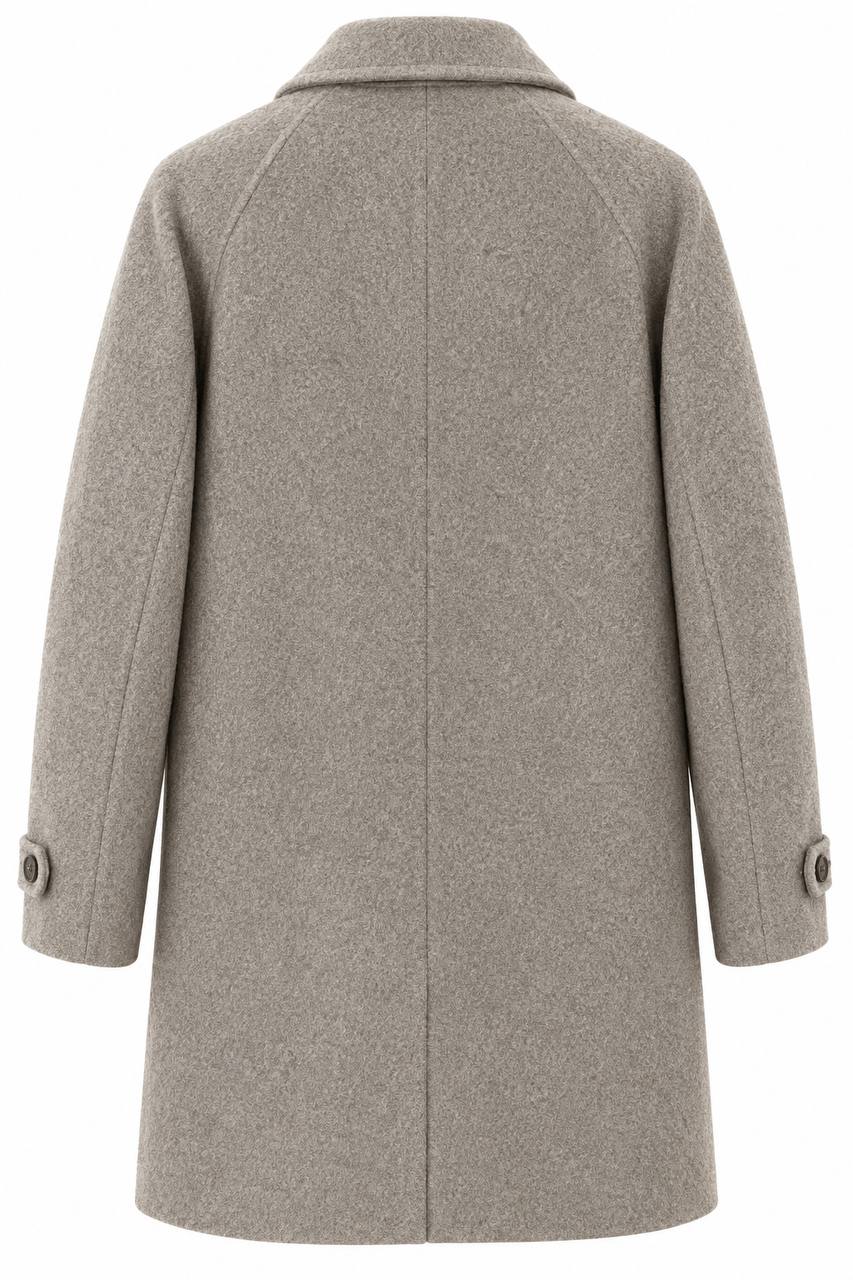 Cappottino Uomo Lungo con Alamari e Manica Raglan