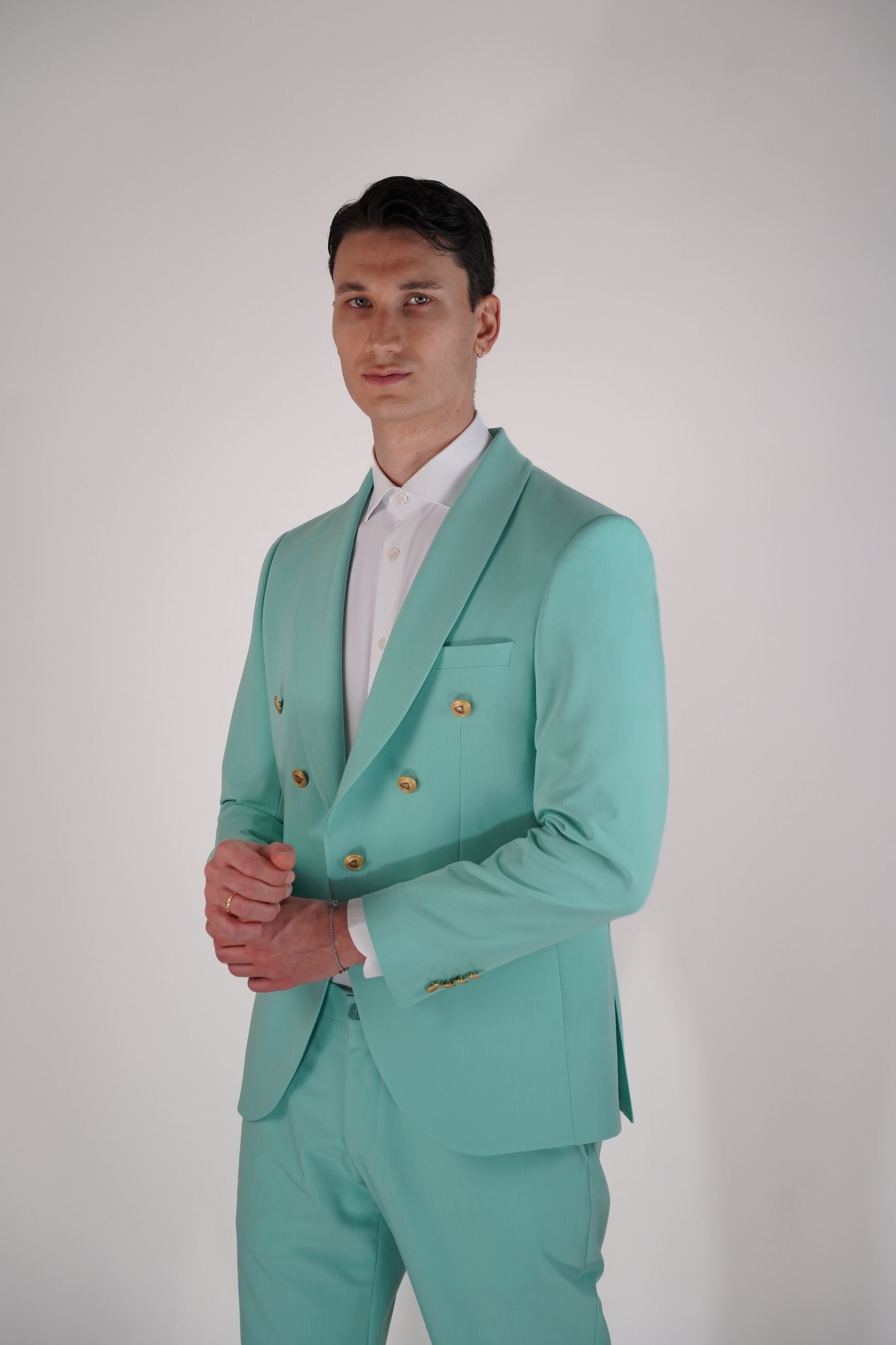 Abito Doppiopetto con Mezza Fodera e Pantalone Coordinato