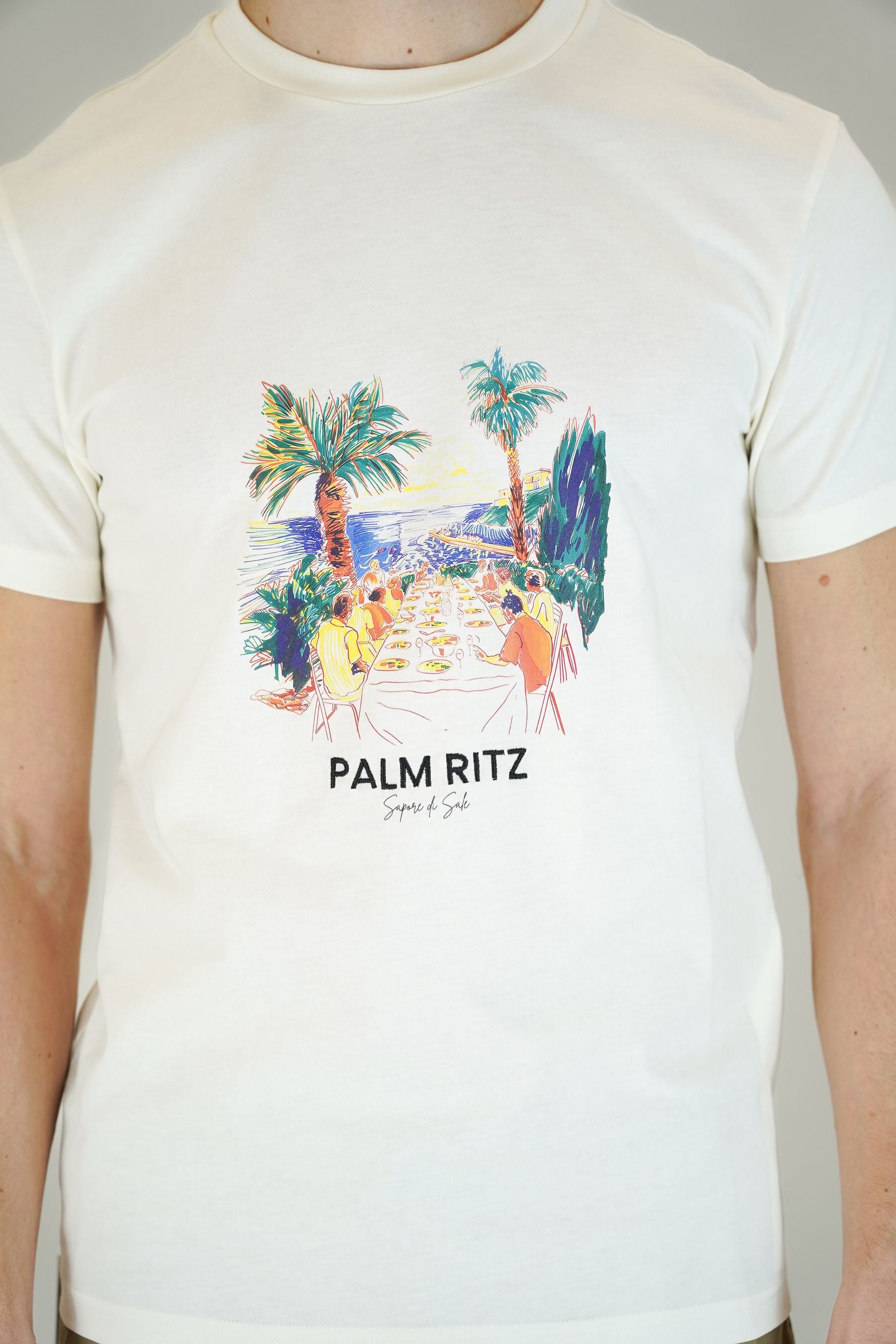 T-Shirt 100% Cotone con Stampa Frontale