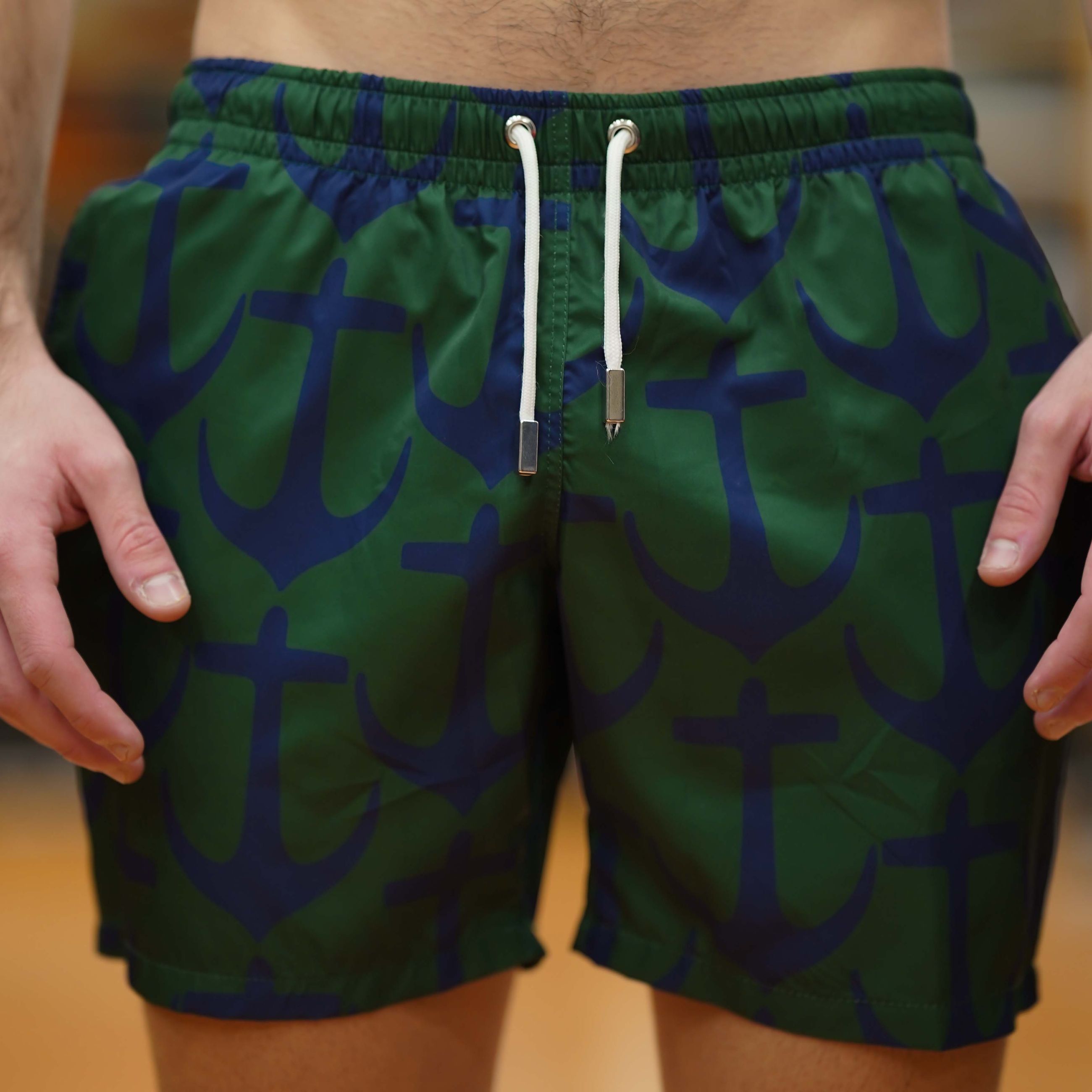 Costume a Pantaloncino con Elastico e Laccetto