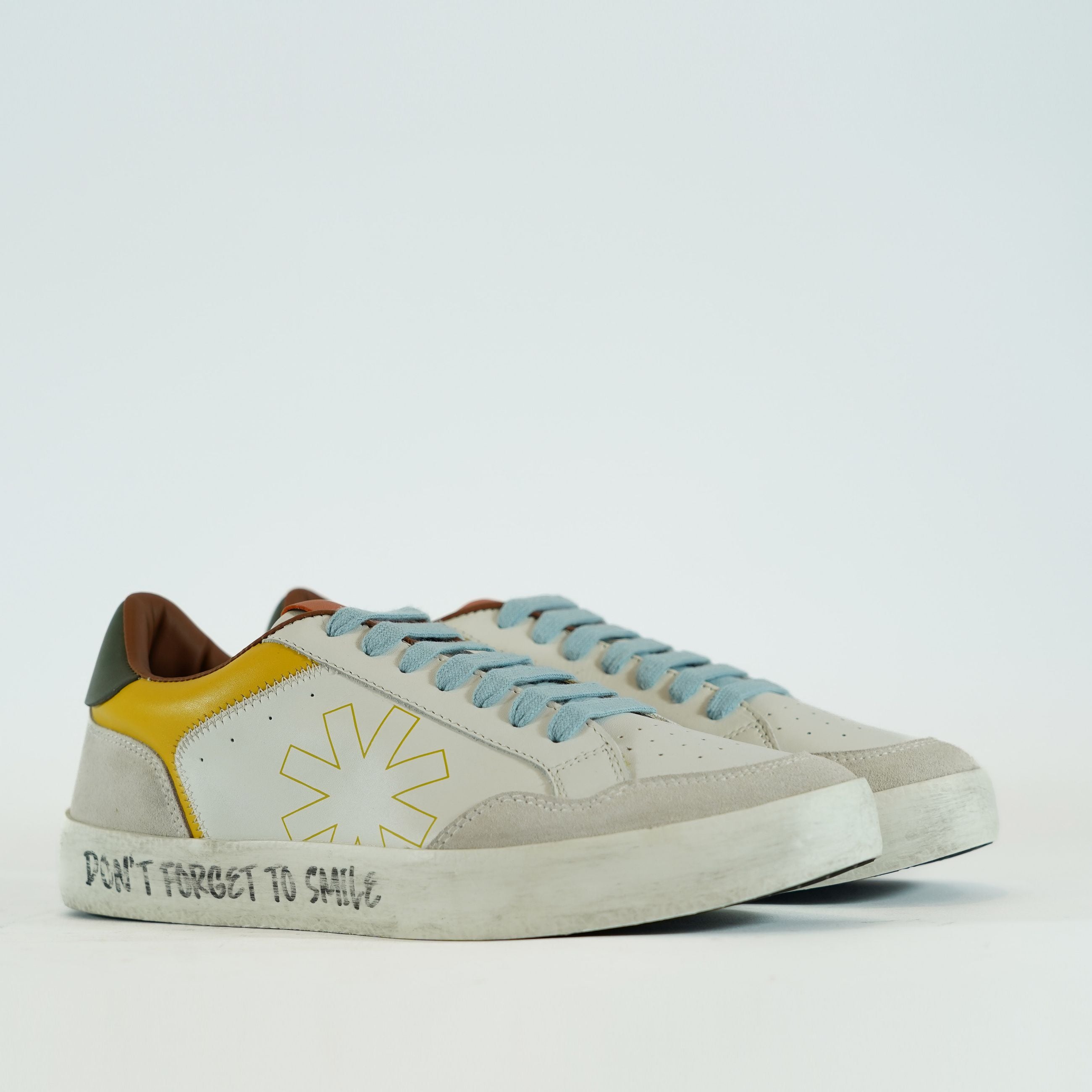 MANUEL RITZ Sneakers Uomo in Pelle Stellina e Suola Effetto Usurato MODELLO Q514
