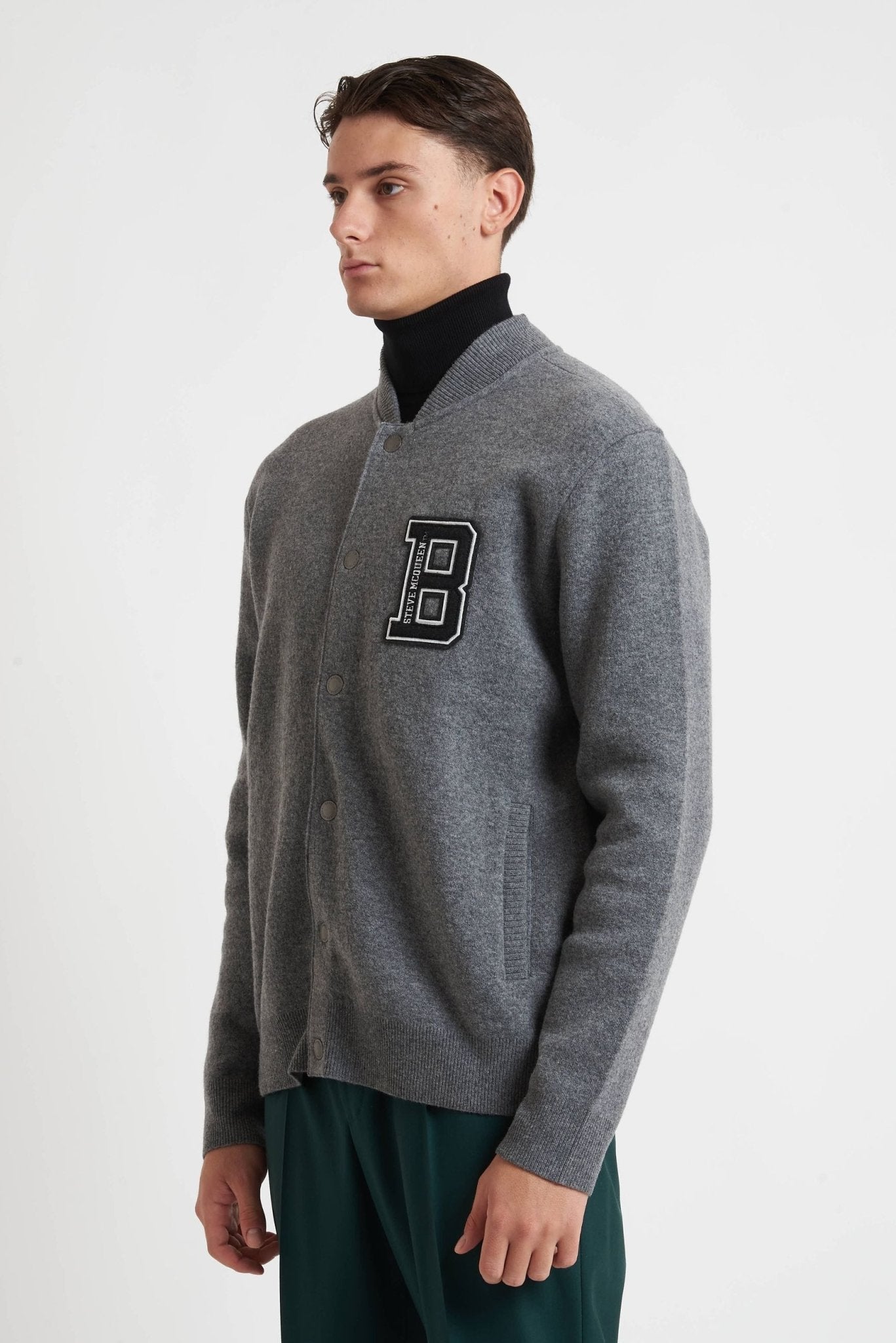 BARBOUR INTERNATIONAL X STEVE MCQUEEN COLLEGE IN LANA MODELLO GY57 - De Matteo Uomo