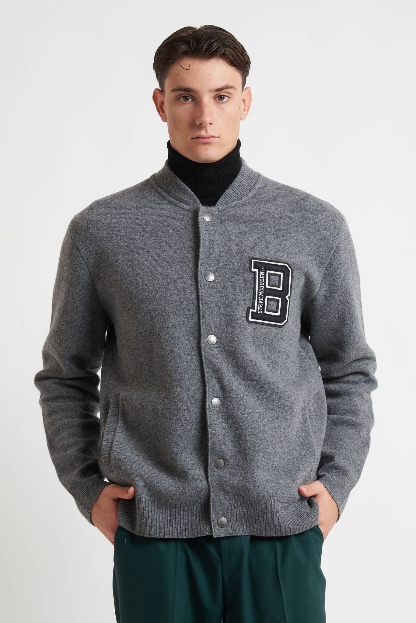 BARBOUR INTERNATIONAL X STEVE MCQUEEN COLLEGE IN LANA MODELLO GY57 - De Matteo Uomo