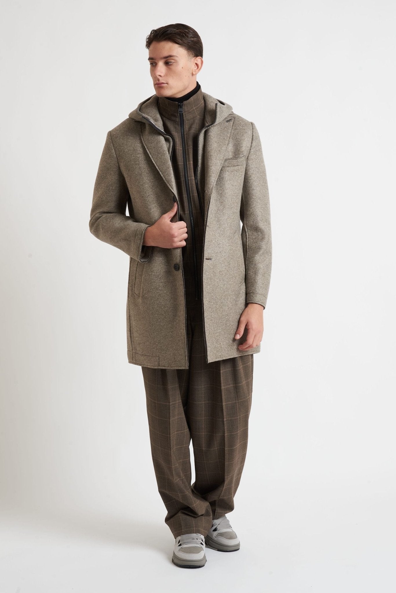 BOB Cappottino con pettorina e cappuccio removibile modello ANDY 153 TR - De Matteo Uomo