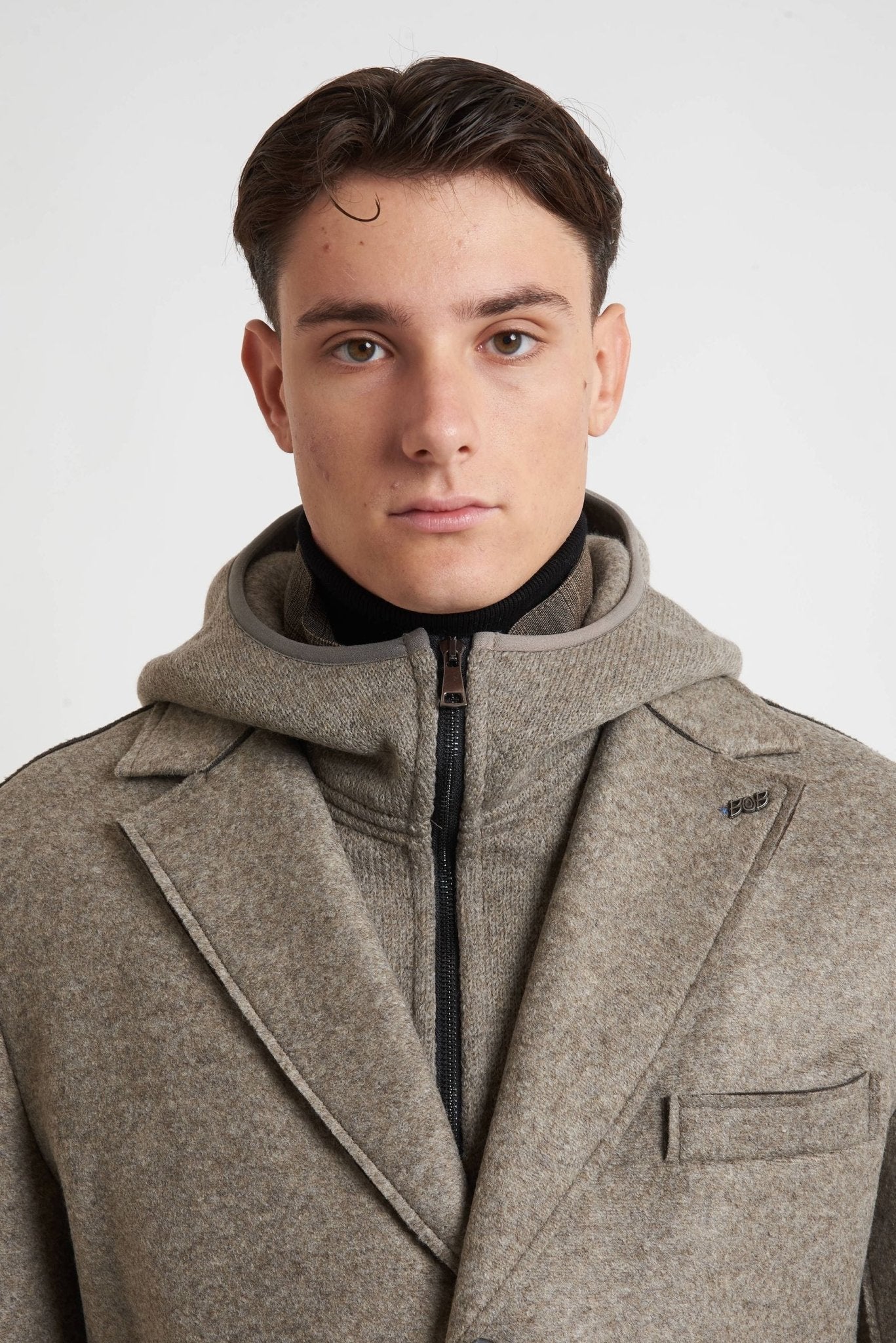 BOB Cappottino con pettorina e cappuccio removibile modello ANDY 153 TR - De Matteo Uomo