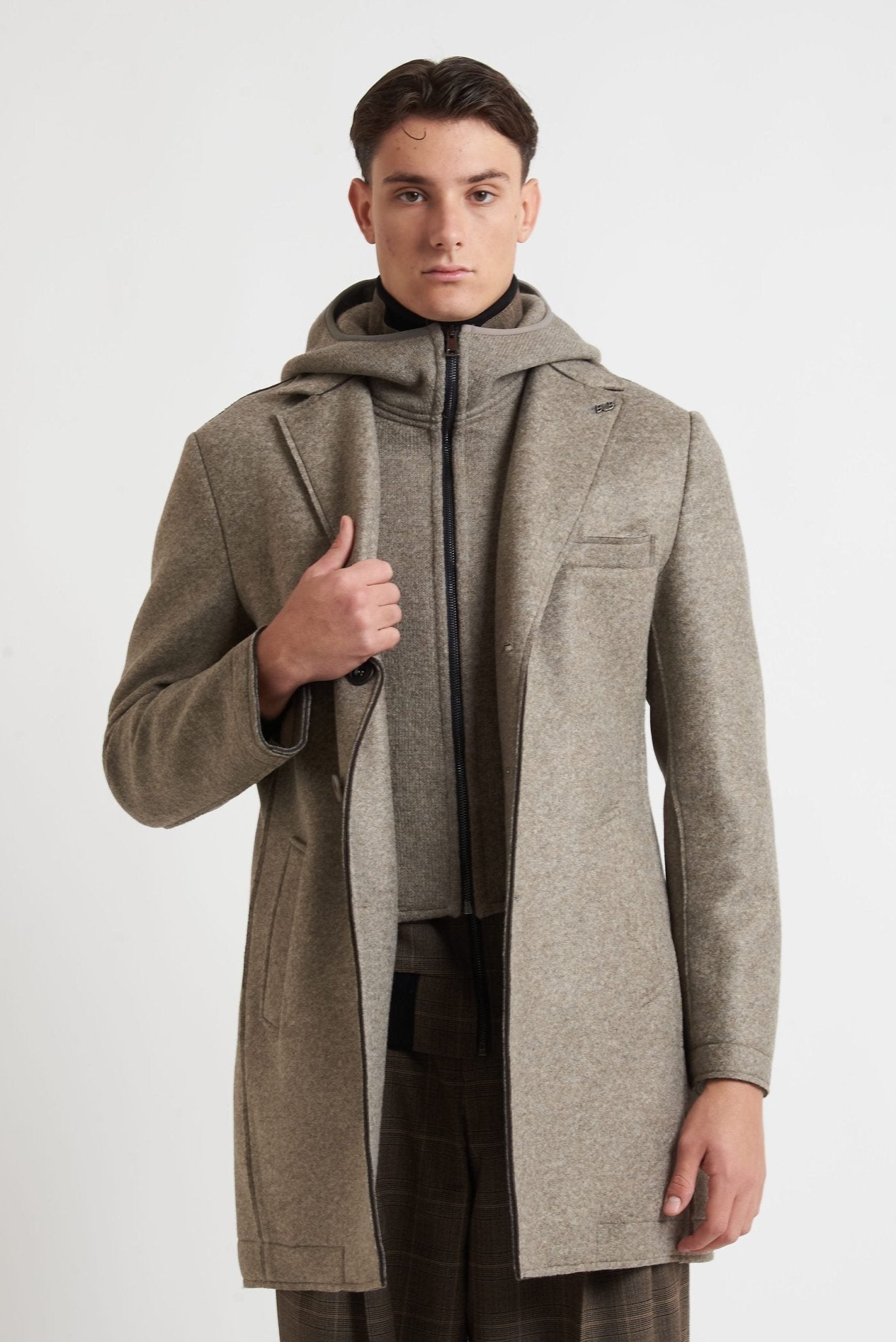 BOB Cappottino con pettorina e cappuccio removibile modello ANDY 153 TR - De Matteo Uomo