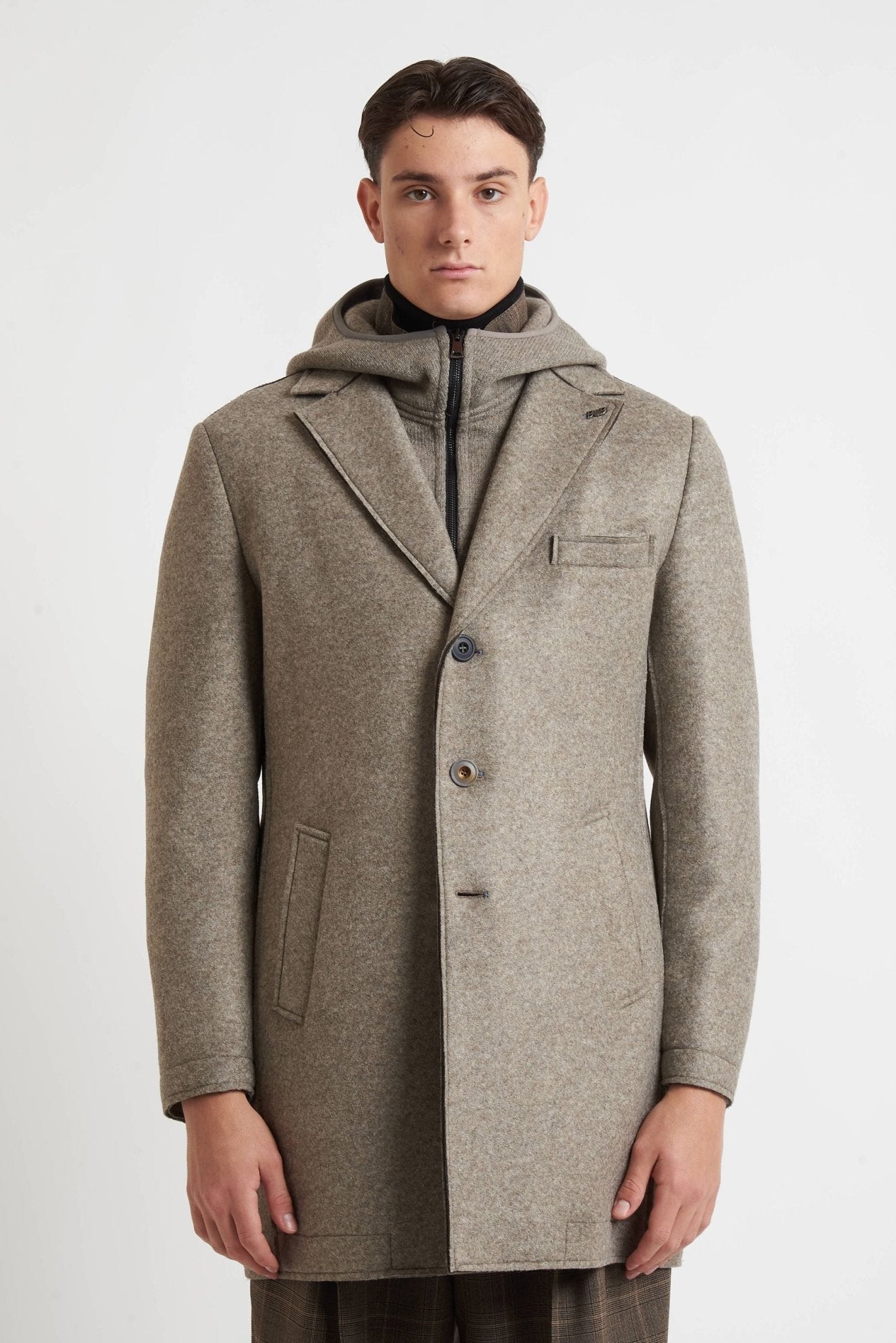 BOB Cappottino con pettorina e cappuccio removibile modello ANDY 153 TR - De Matteo Uomo