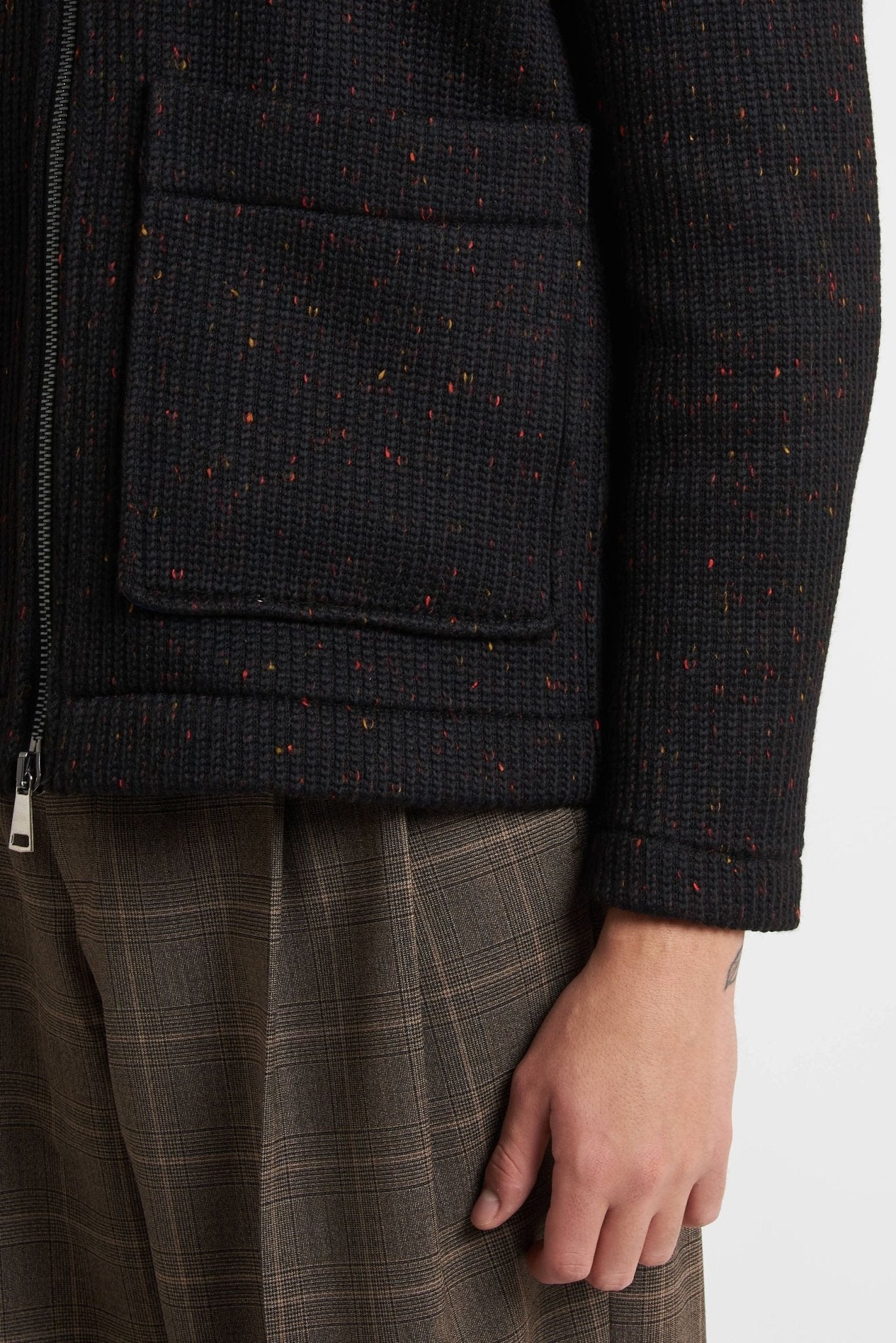 BOB Giubbino con zip e tasche tessuto maglia MODELLO JASON 132 - De Matteo Uomo