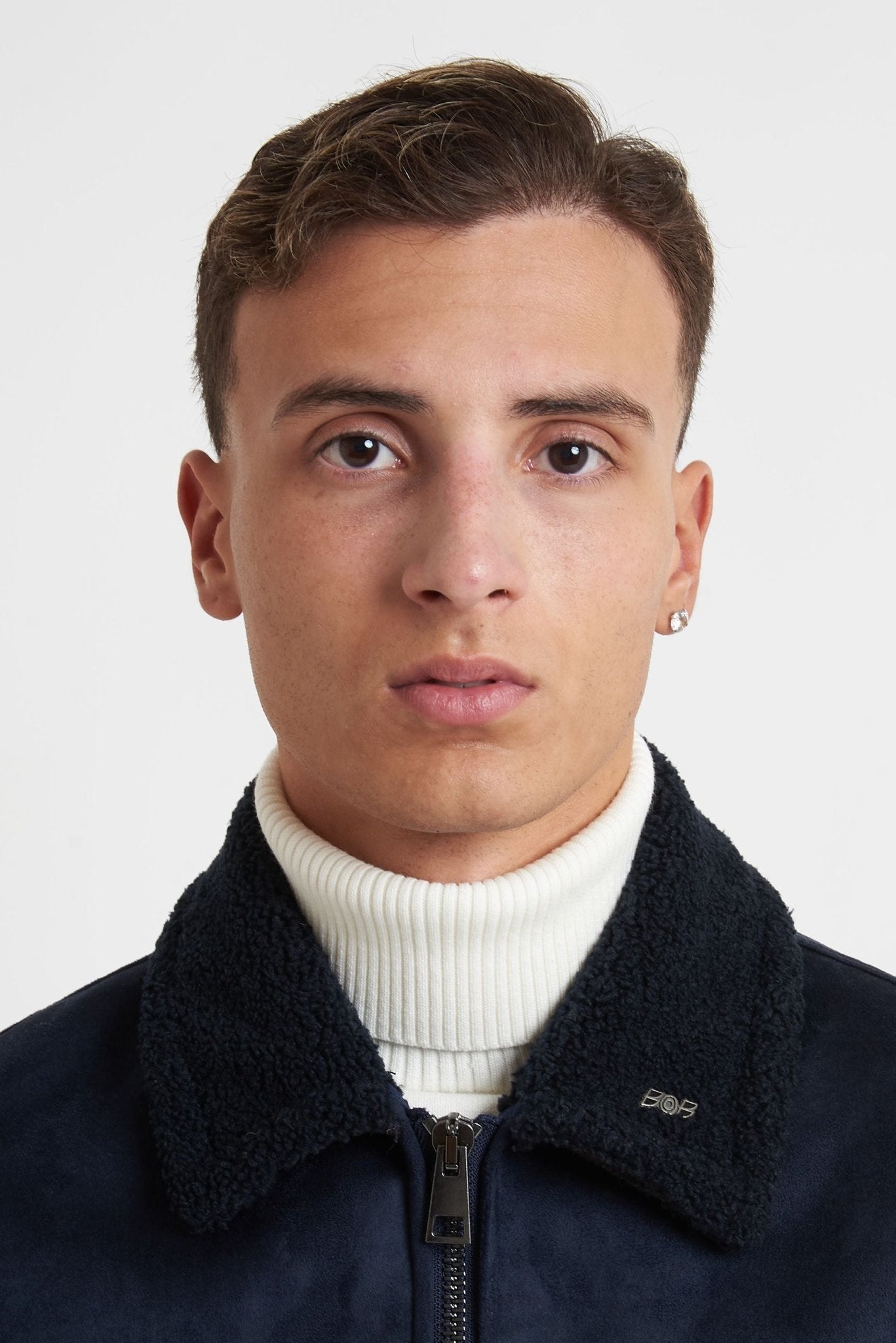 BOB Giubbino scamosciato maniche in maglia MODELLO PAGE133 - De Matteo Uomo