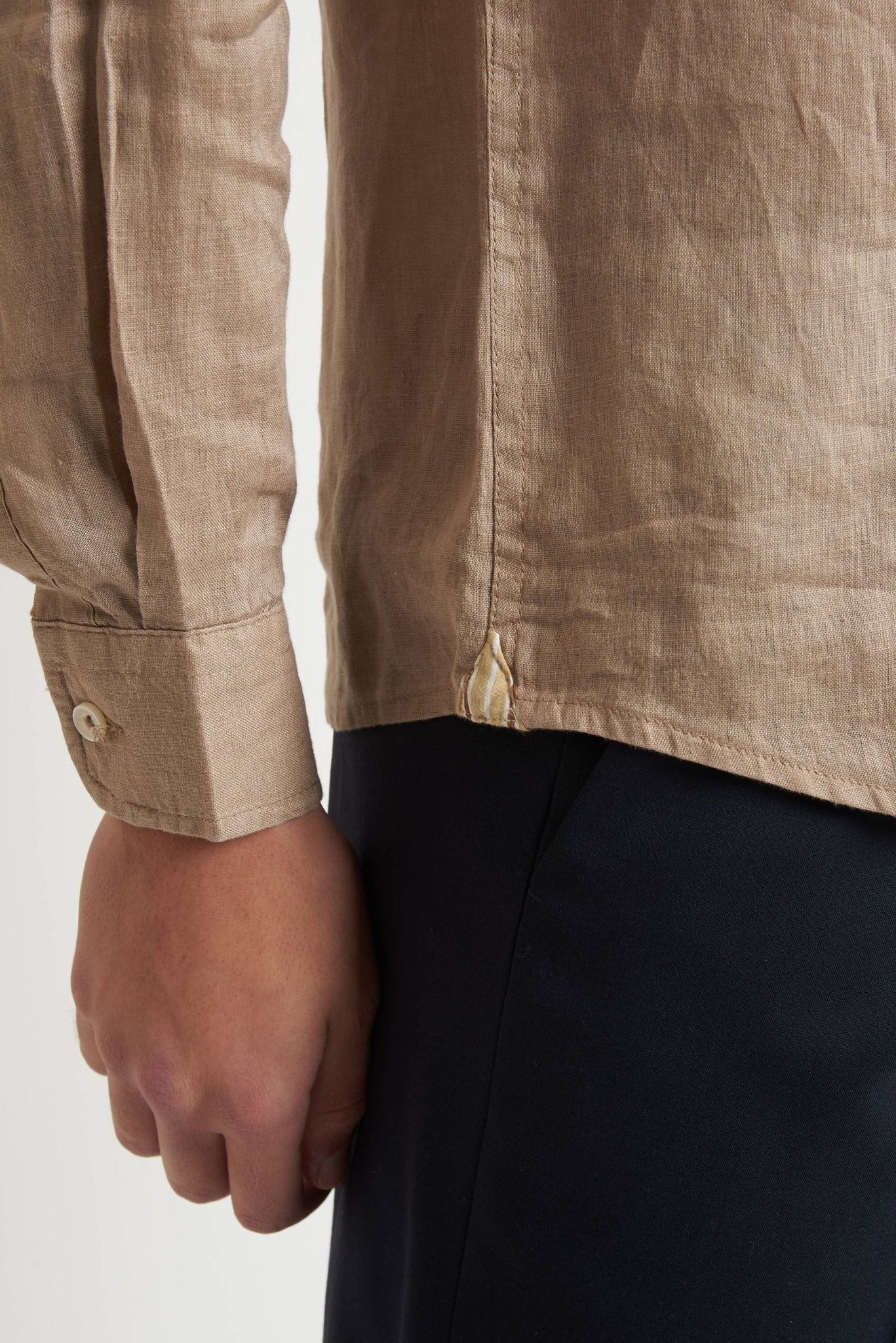 Camicia Basic in Lino 100% - De Matteo Uomo