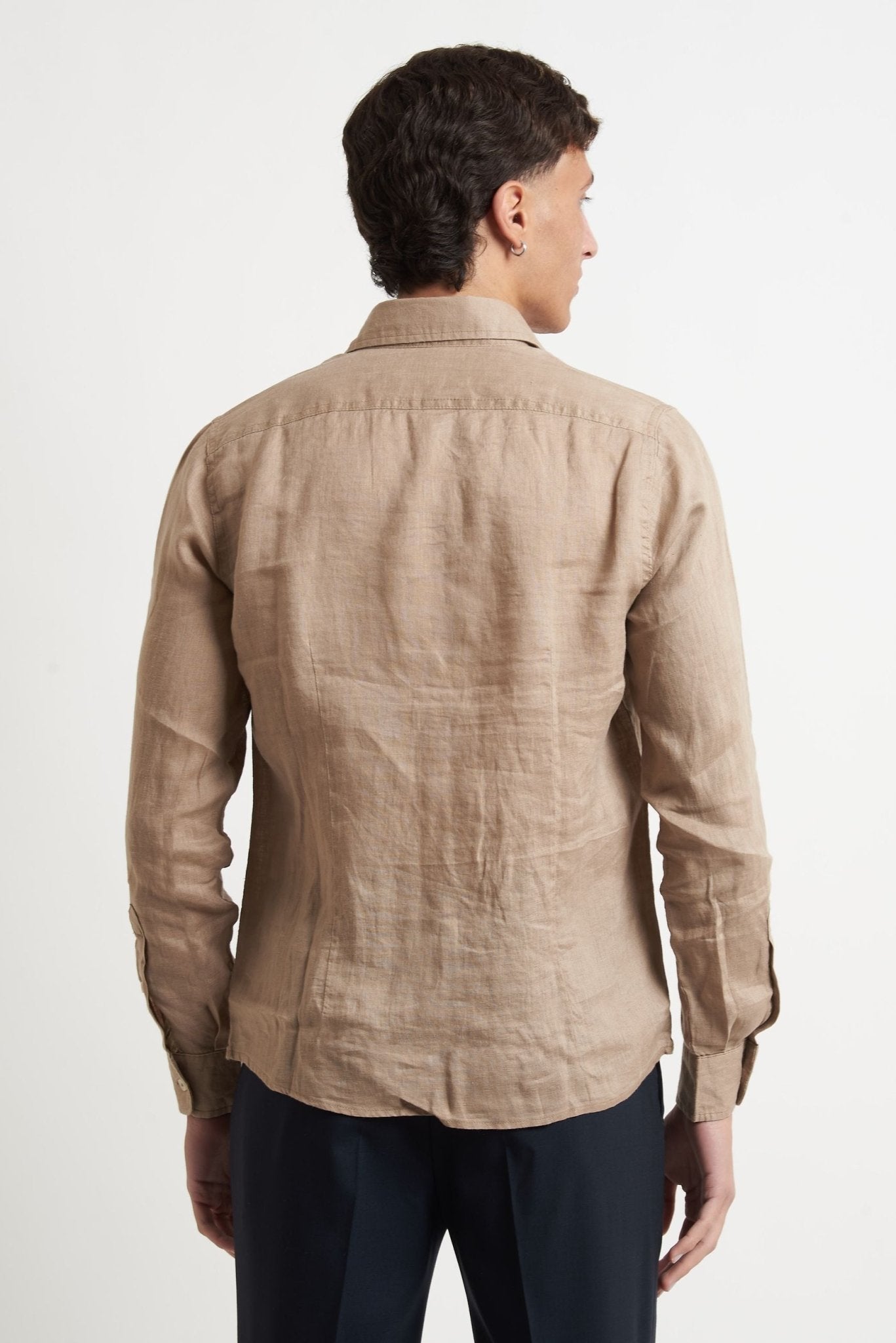 Camicia Basic in Lino 100% - De Matteo Uomo