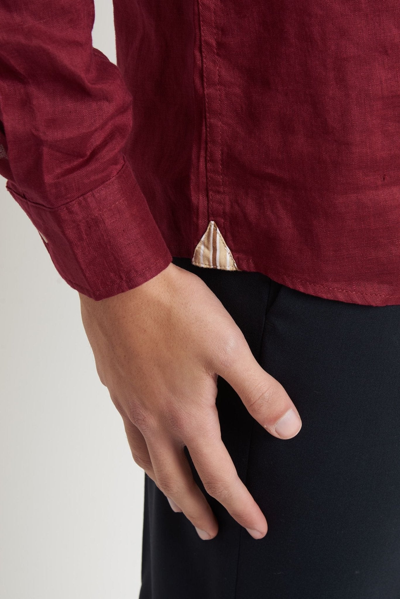 Camicia Basic in Lino 100% - De Matteo Uomo