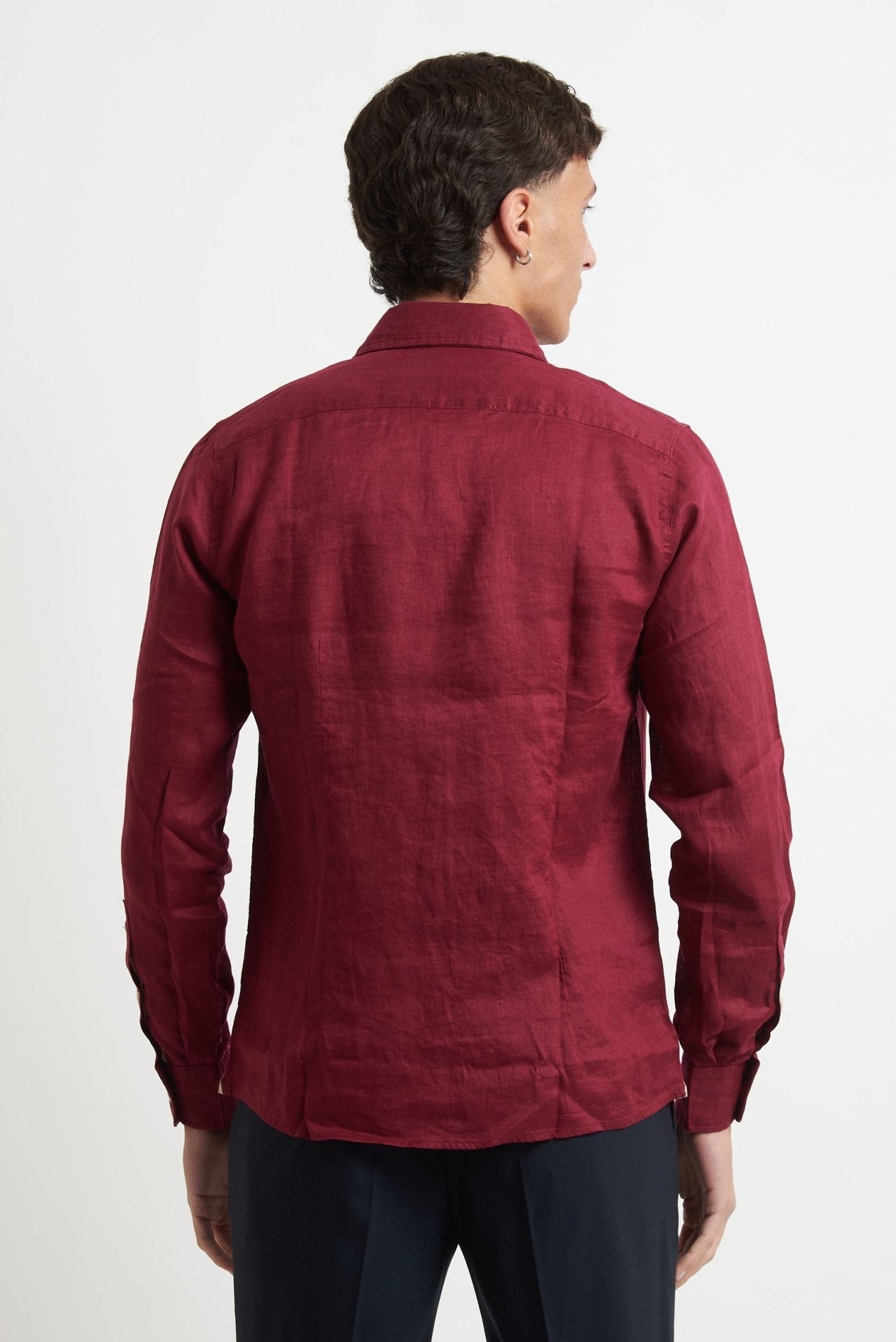 Camicia Basic in Lino 100% - De Matteo Uomo
