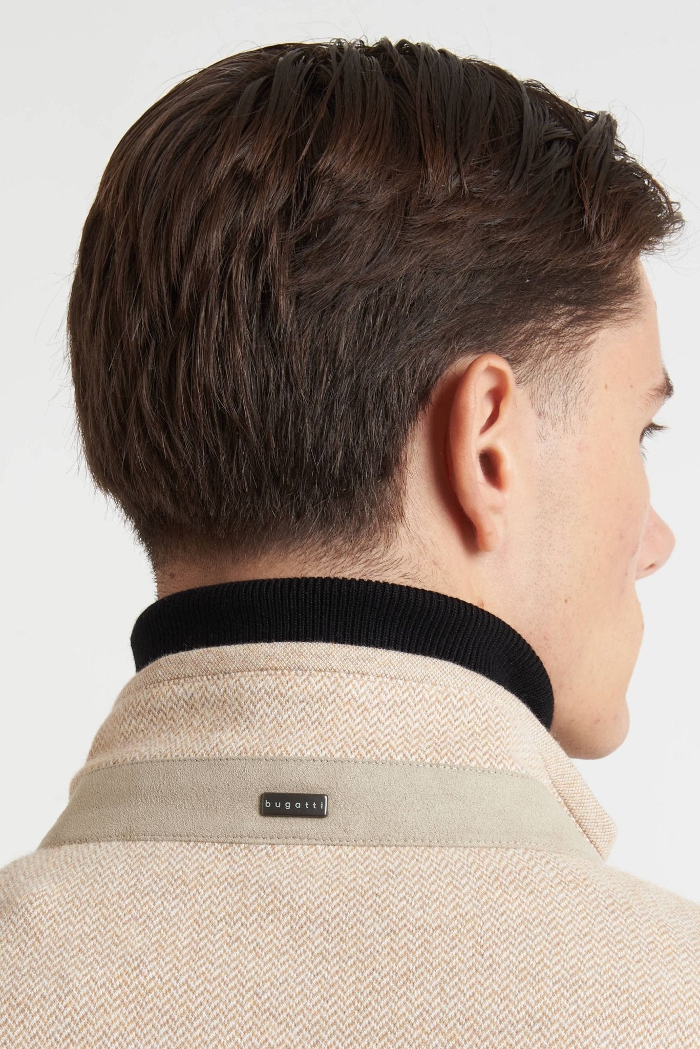 Cardigan BUGATTI con Fantasia nel Tessuto e Collo Alto 85055D - De Matteo Uomo