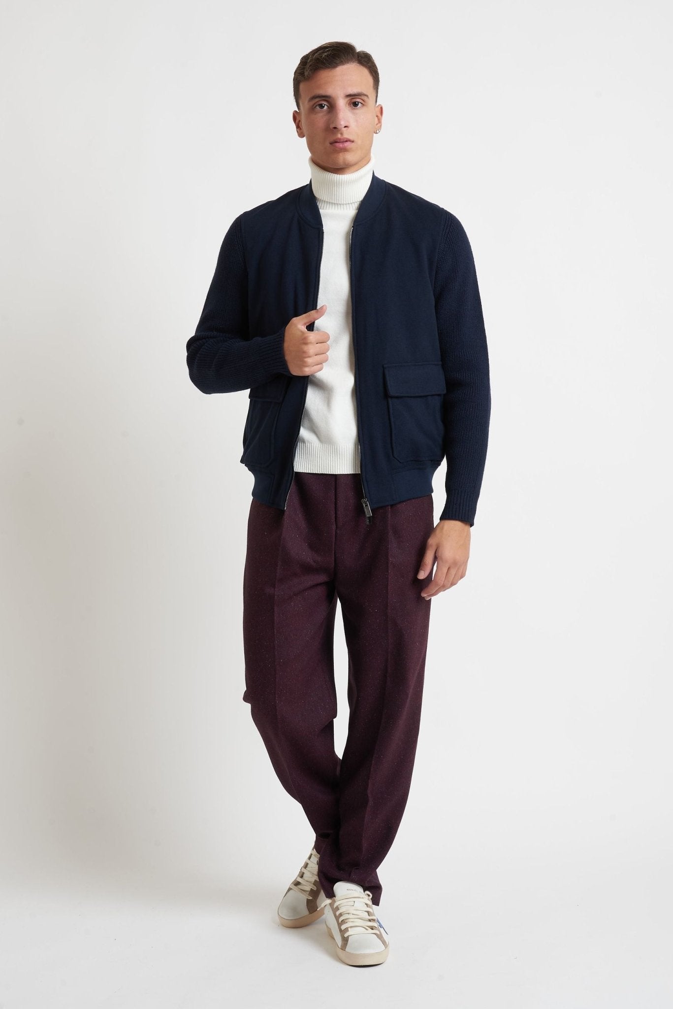 College MARK UP blu maniche in tessuto maglia modello 9960132 - De Matteo Uomo