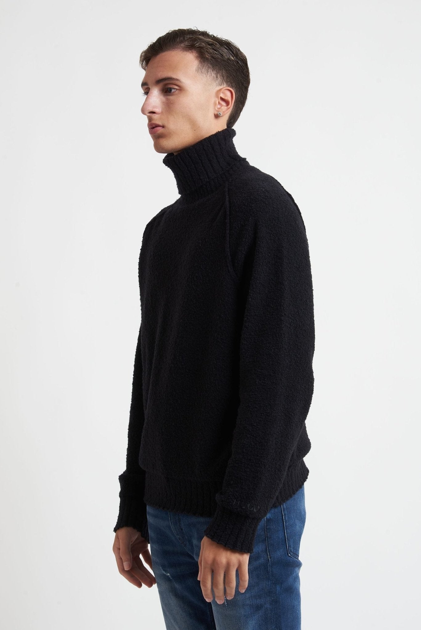 Dolcevita HUGO tessuto bouclè modello 6996 - De Matteo Uomo