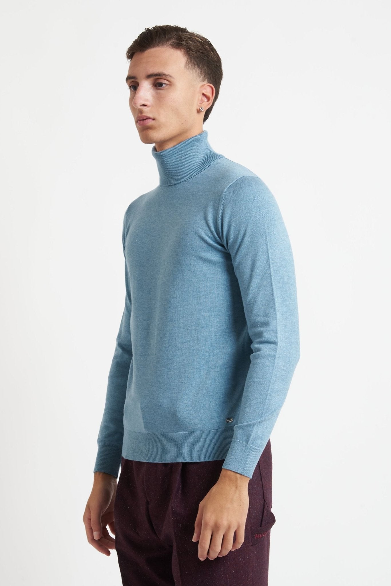 Dolcevita MARK UP Basic Nera in 100% Viscosa MK20015 - De Matteo Uomo