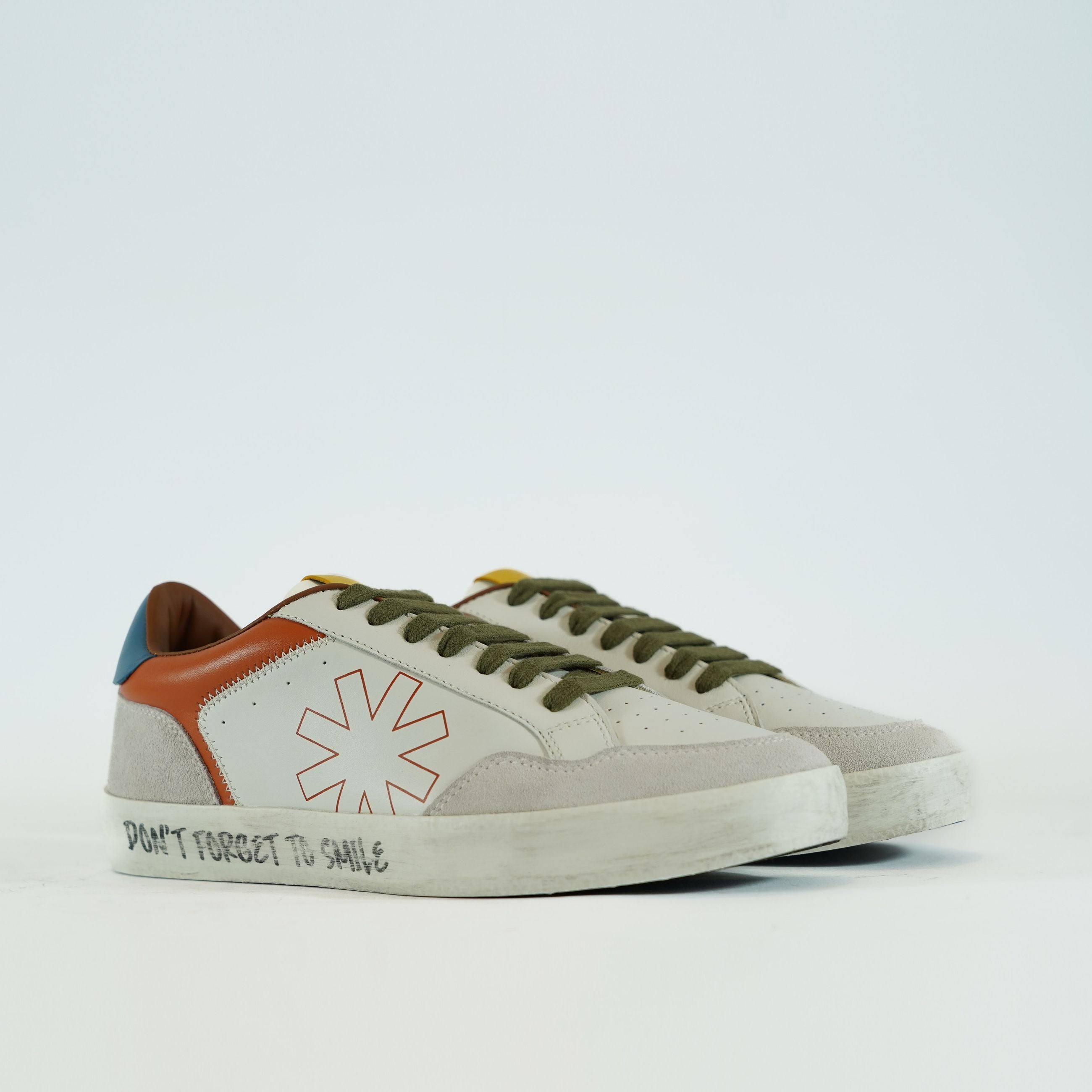 MANUEL RITZ Sneakers Uomo in Pelle Stellina e Suola Effetto Usurato MODELLO Q514