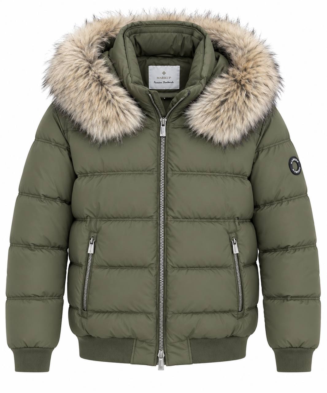 Giubbino Bomber con Pelliccia Ecologica Removibile - De Matteo Uomo