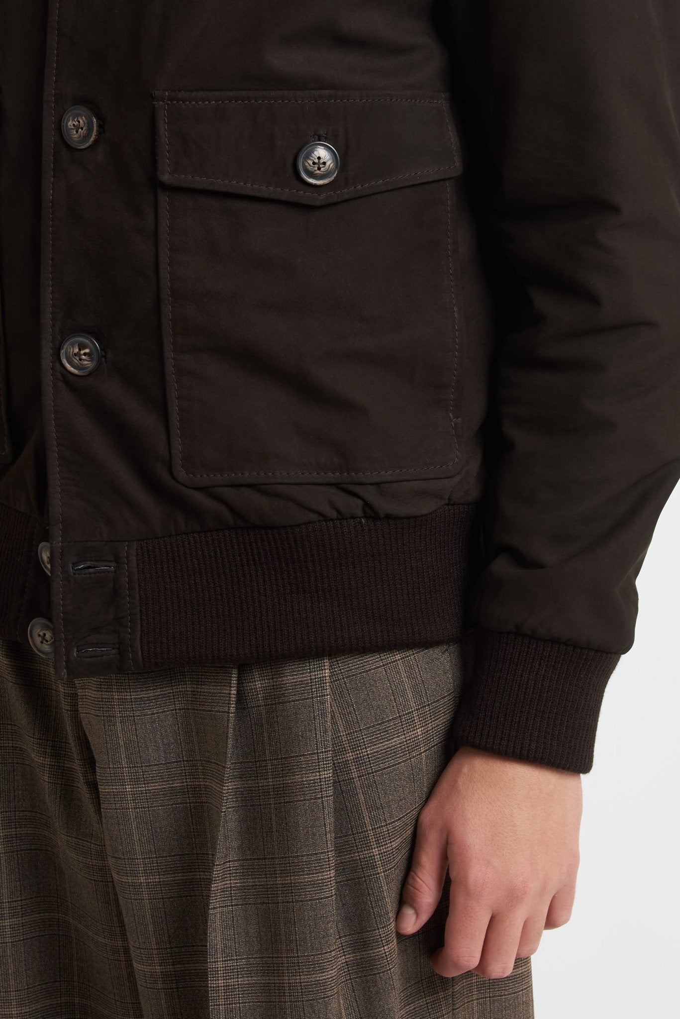 Giubbino BUGATTI in Vera Pelle Modello Biker 225105 - De Matteo Uomo