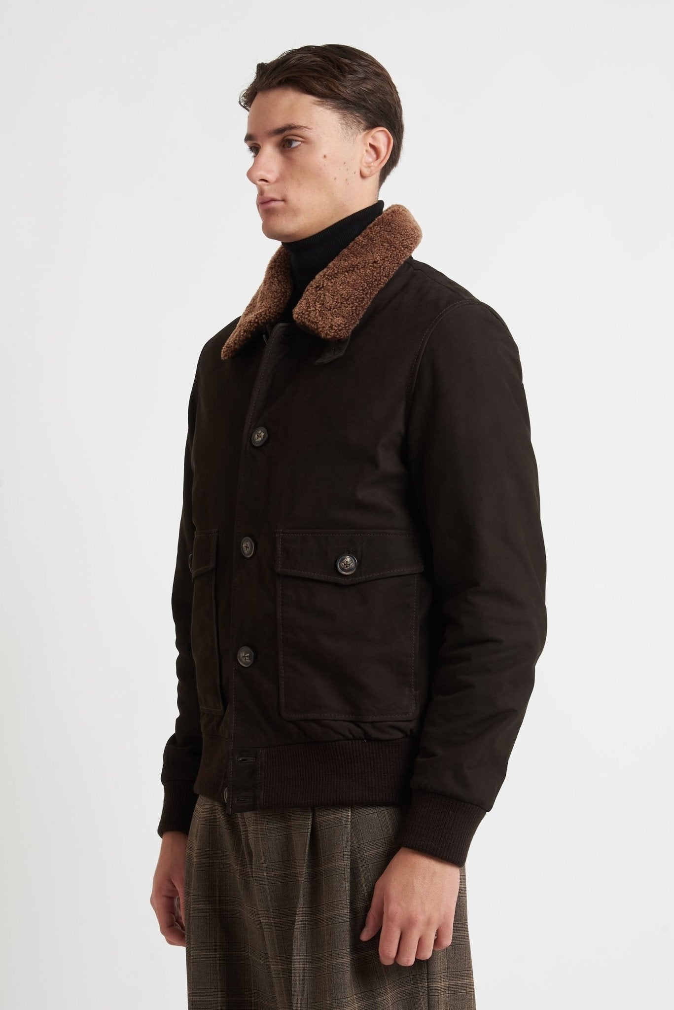 Giubbino BUGATTI in Vera Pelle Modello Biker 225105 - De Matteo Uomo