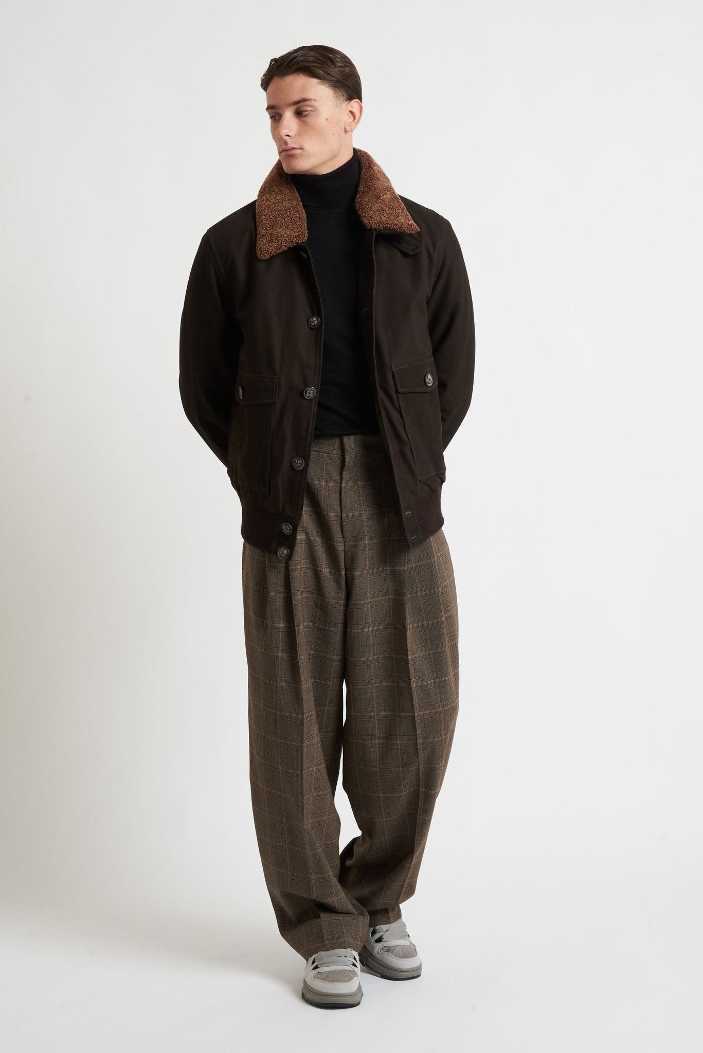 Giubbino BUGATTI in Vera Pelle Modello Biker 225105 - De Matteo Uomo