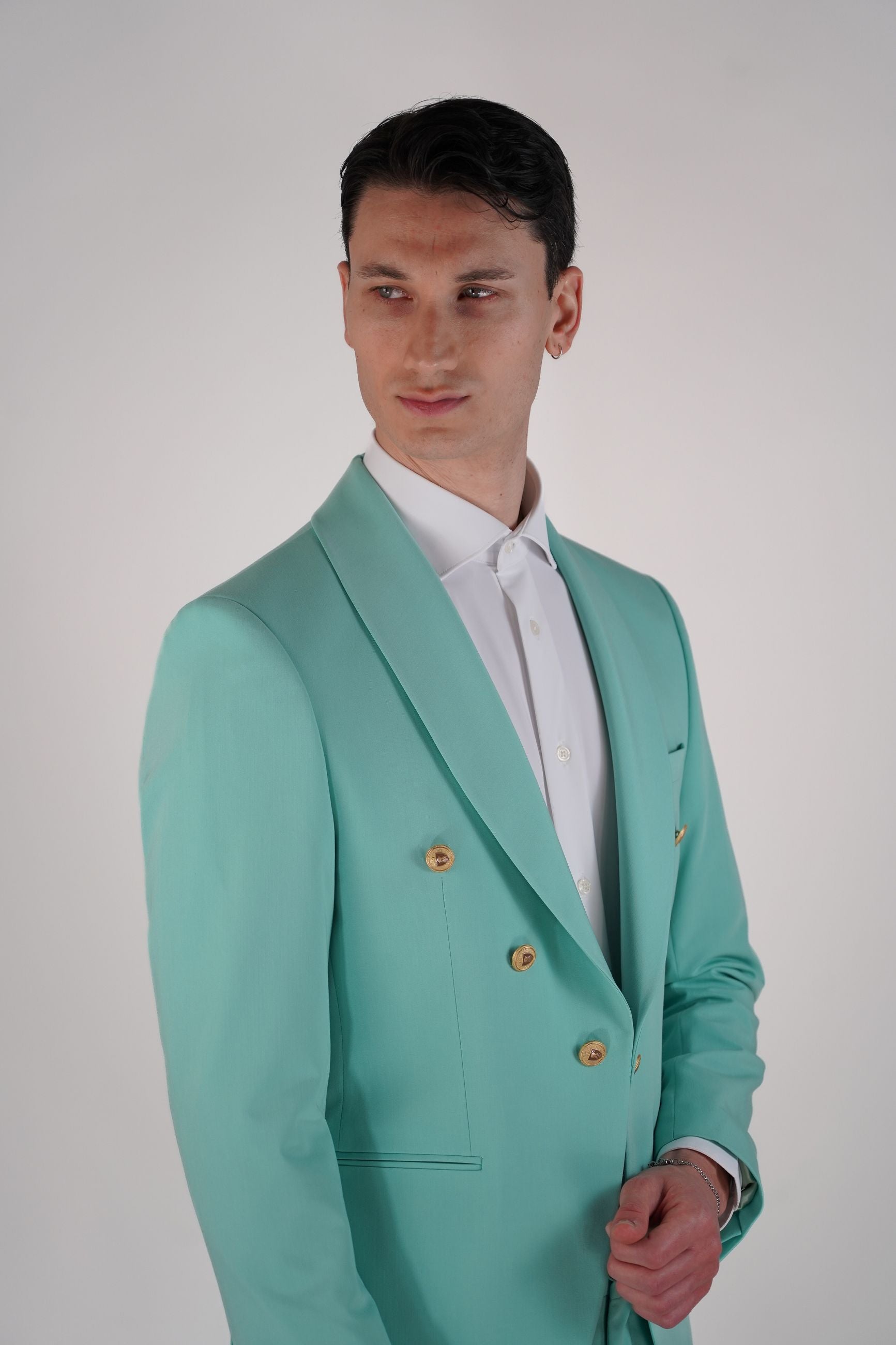 Abito Doppiopetto con Mezza Fodera e Pantalone Coordinato
