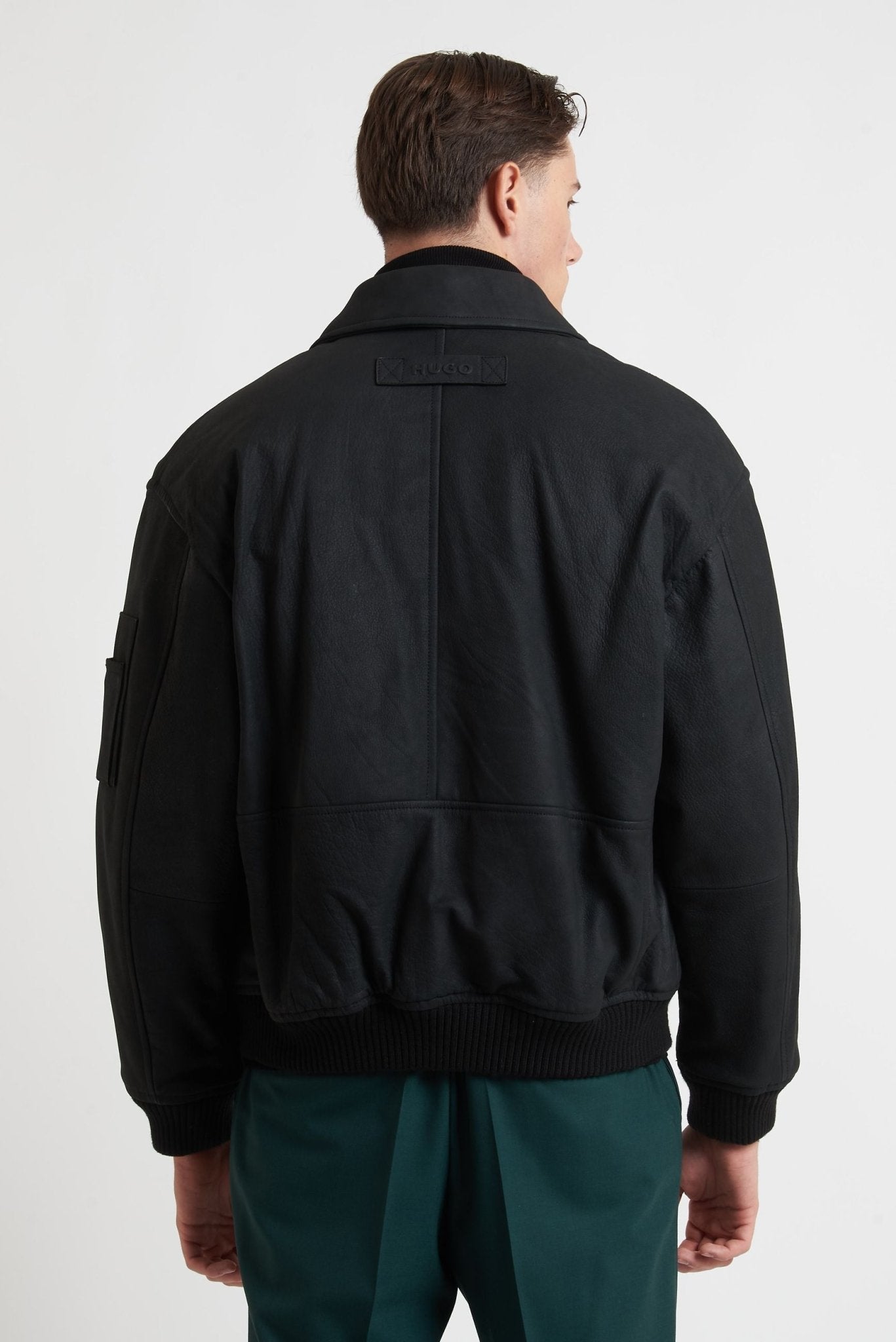 HUGO Bomber in Vera Pelle di Bufalo con Fintone Ricoperto MODELLO 9659 - De Matteo Uomo