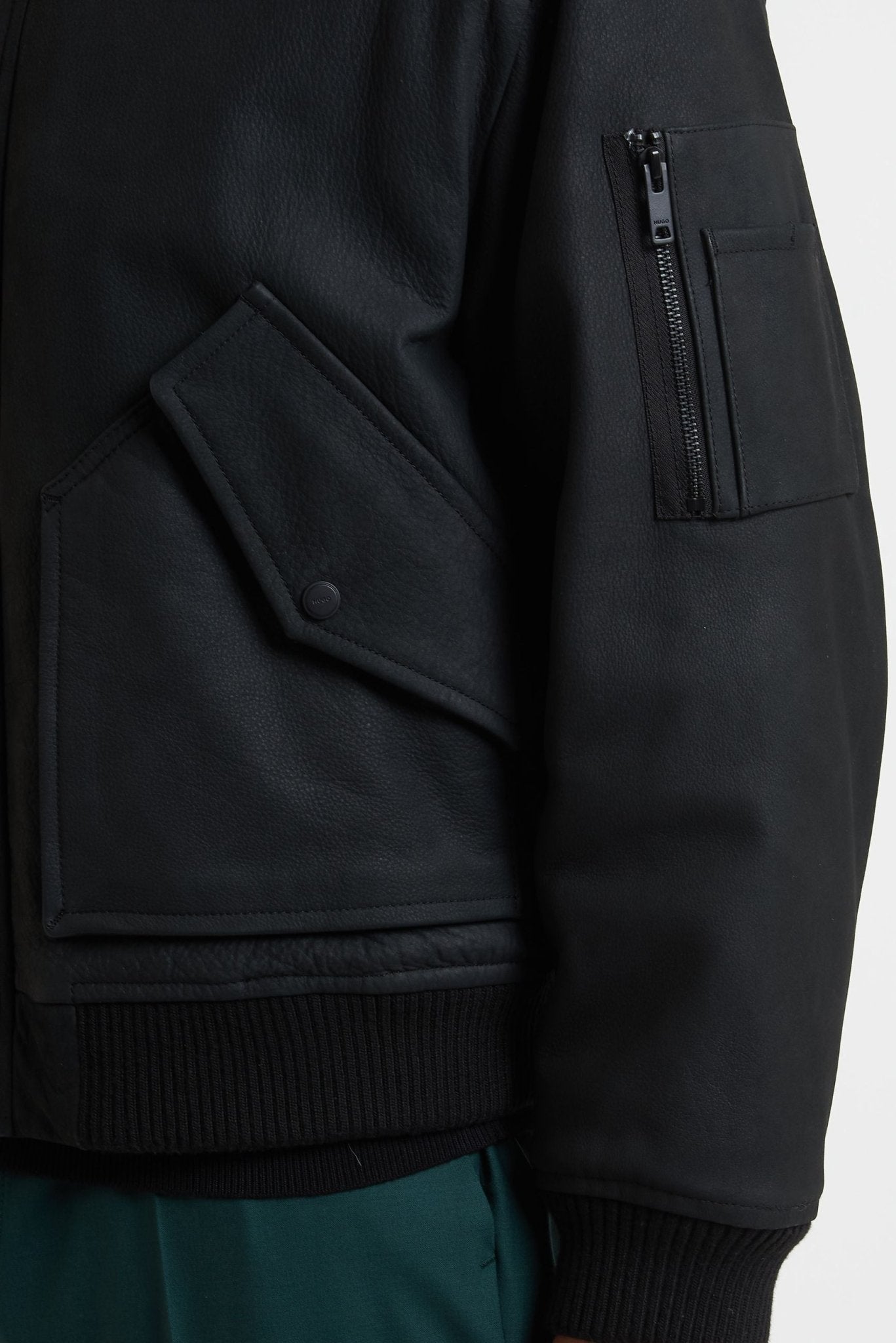 HUGO Bomber in Vera Pelle di Bufalo con Fintone Ricoperto MODELLO 9659 - De Matteo Uomo