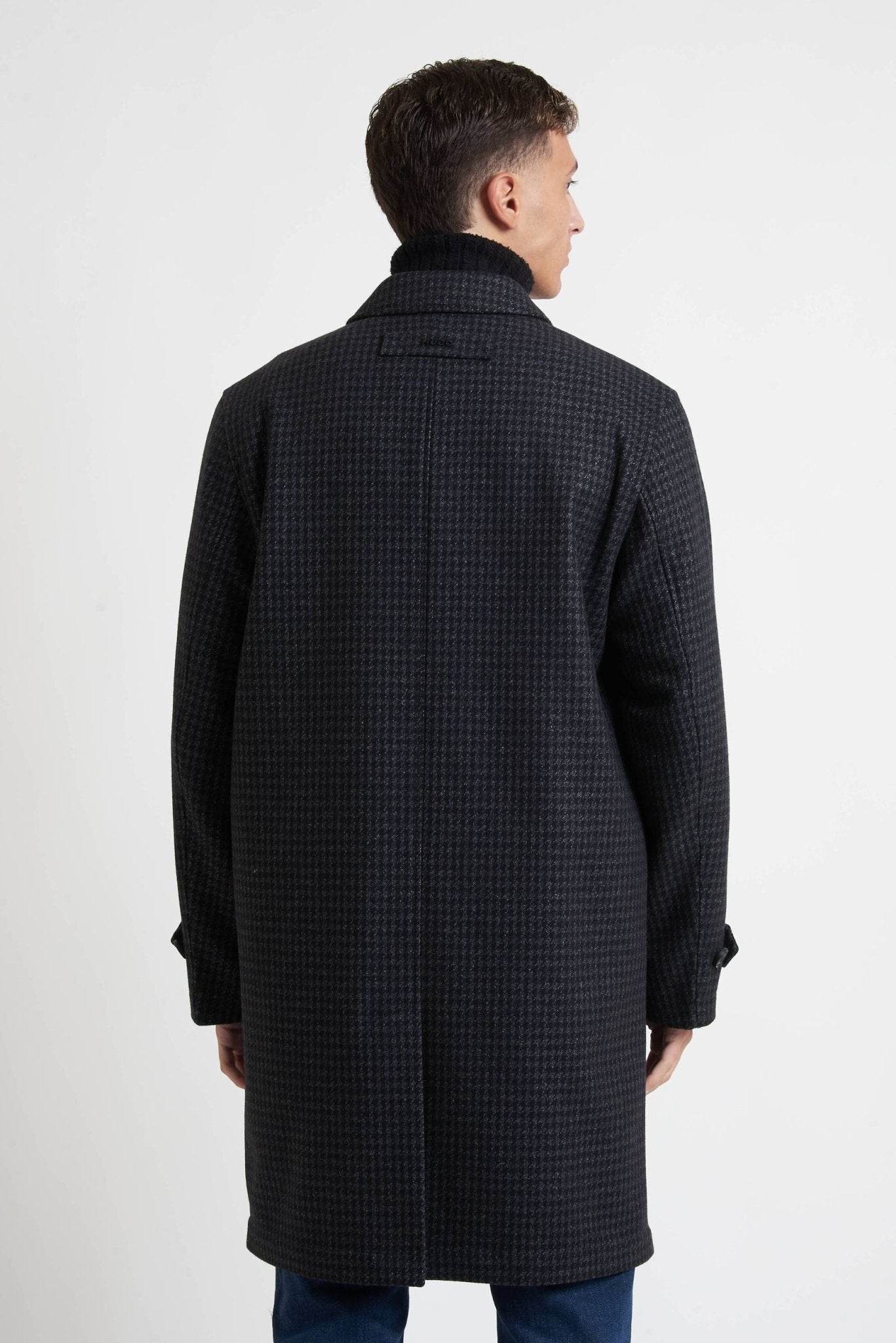 HUGO Cappottino Loden in Tessuto Pied de Poule MODELLO 9789 - De Matteo Uomo