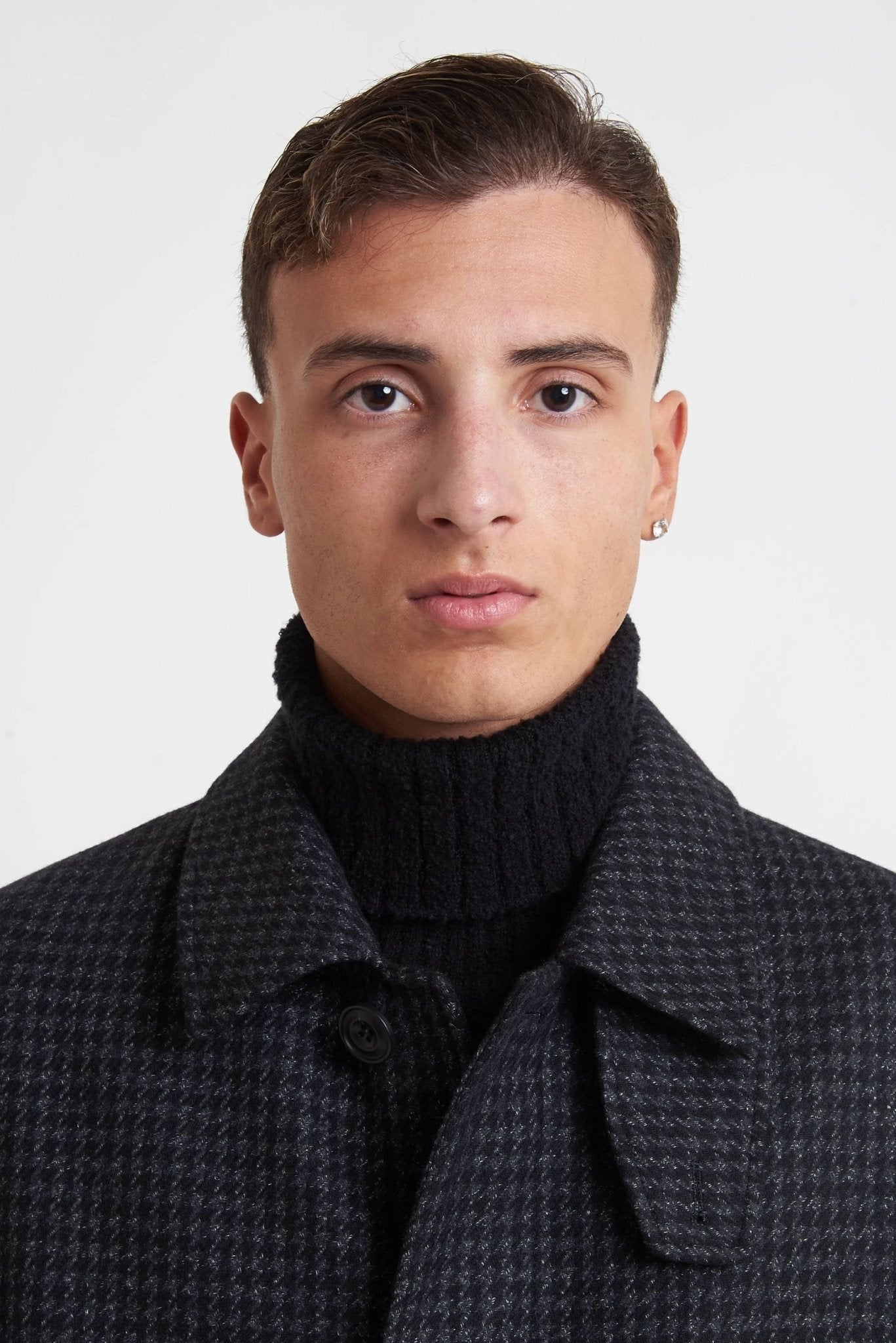 HUGO Cappottino Loden in Tessuto Pied de Poule MODELLO 9789 - De Matteo Uomo