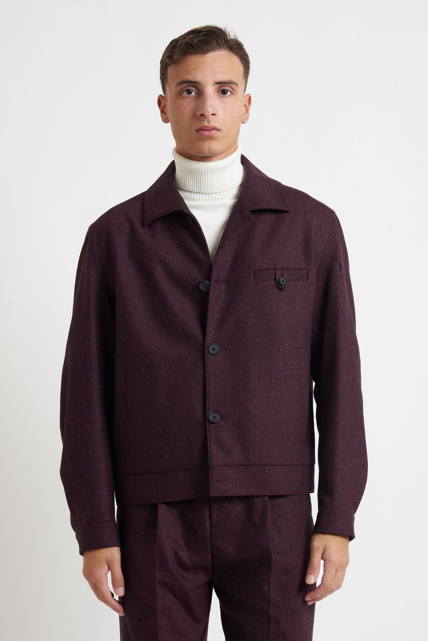 HUGO Uomo Overshirt con Collo Camicia Chiusura a Bottoni MODELLO 9035 - De Matteo Uomo