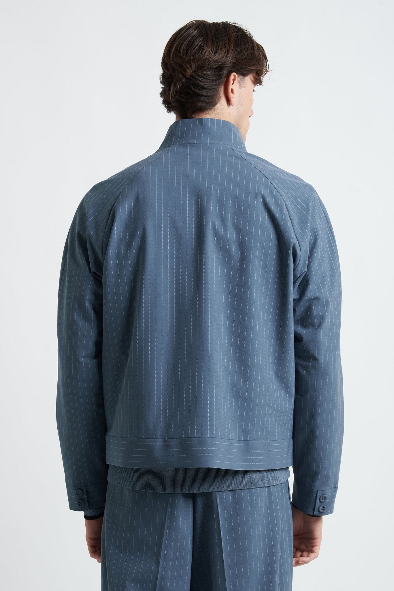 Jacket con Cerniera, Tasca a Filo Frontale e Manica Raglan - De Matteo Uomo