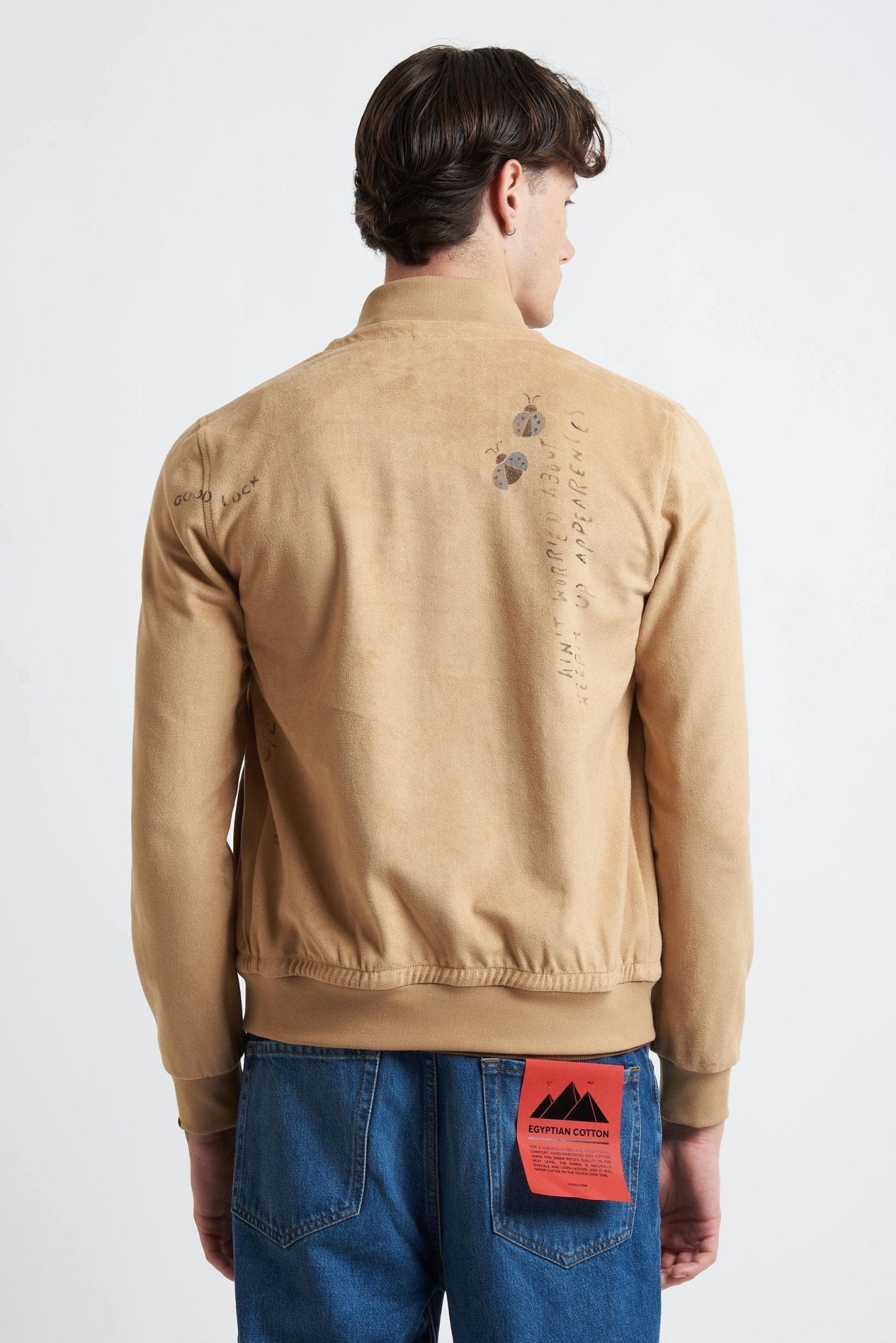 Jacket Dipinta a Mano con Chiusura a Bottoni e Tasche Funzionali - De Matteo Uomo