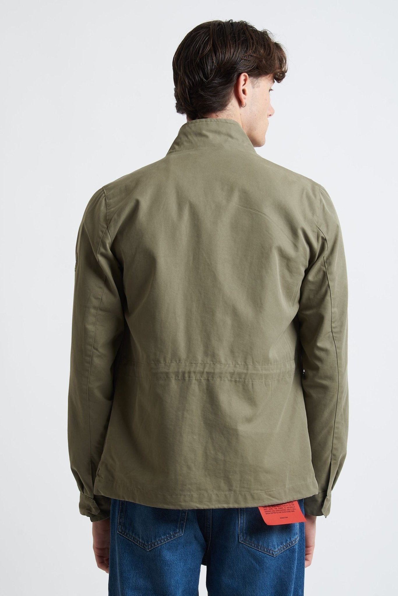 Jacket Military Verde con Tasconi e Chiusura a Cerniera - De Matteo Uomo