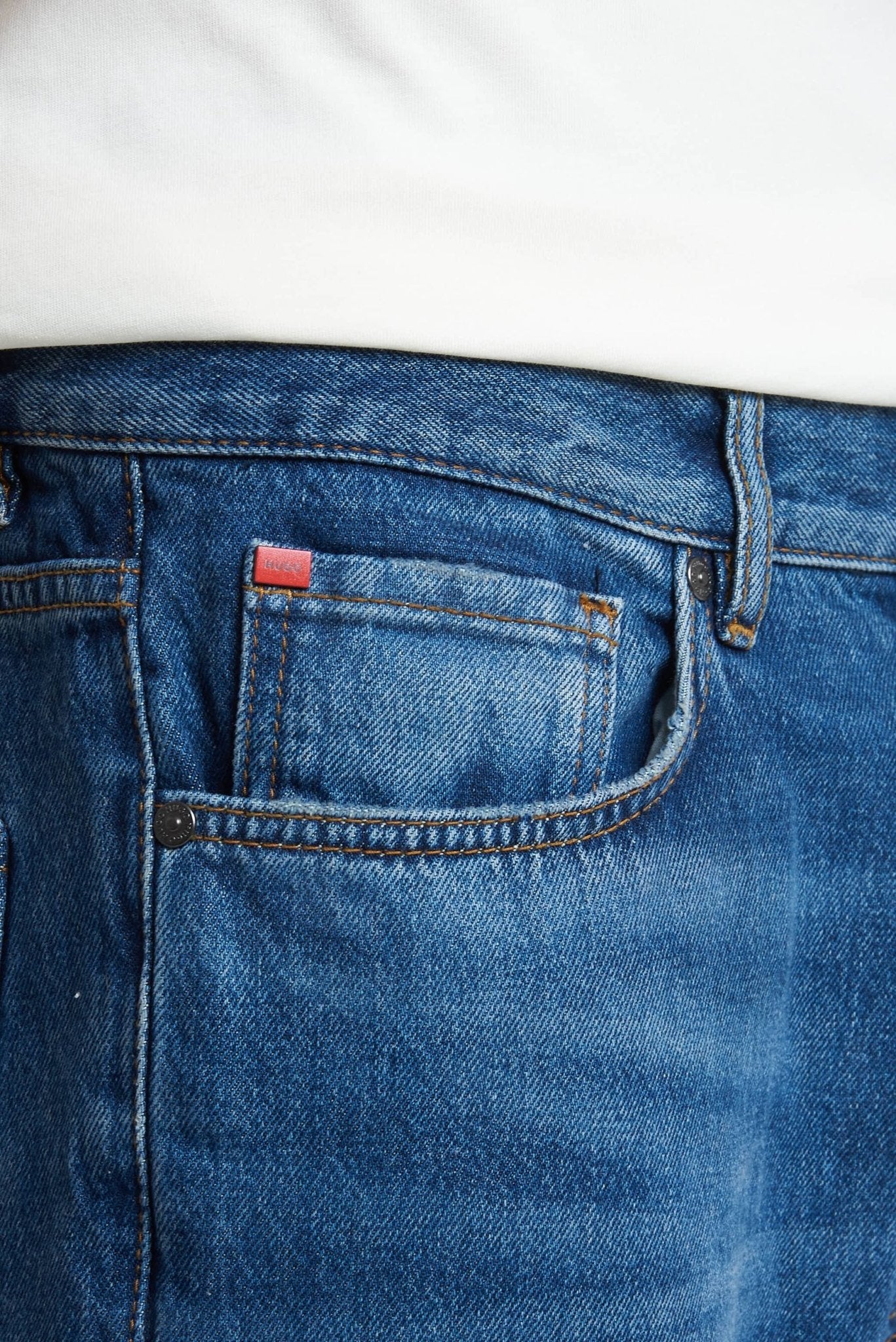 Jeans 5 Tasche in Cotone Lavaggio Basic - De Matteo Uomo