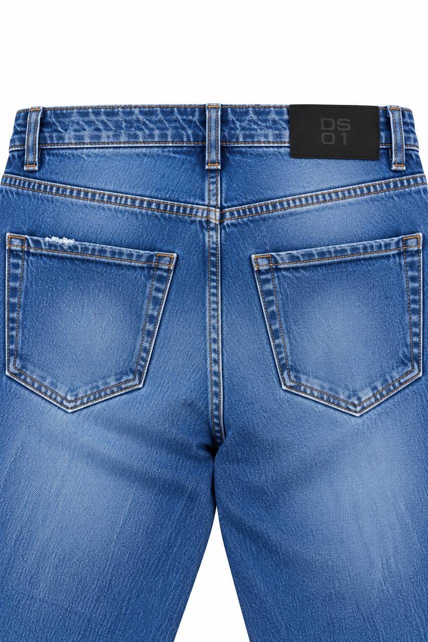 Jeans Uomo Basic 5 Tasche in Cotone - De Matteo Uomo