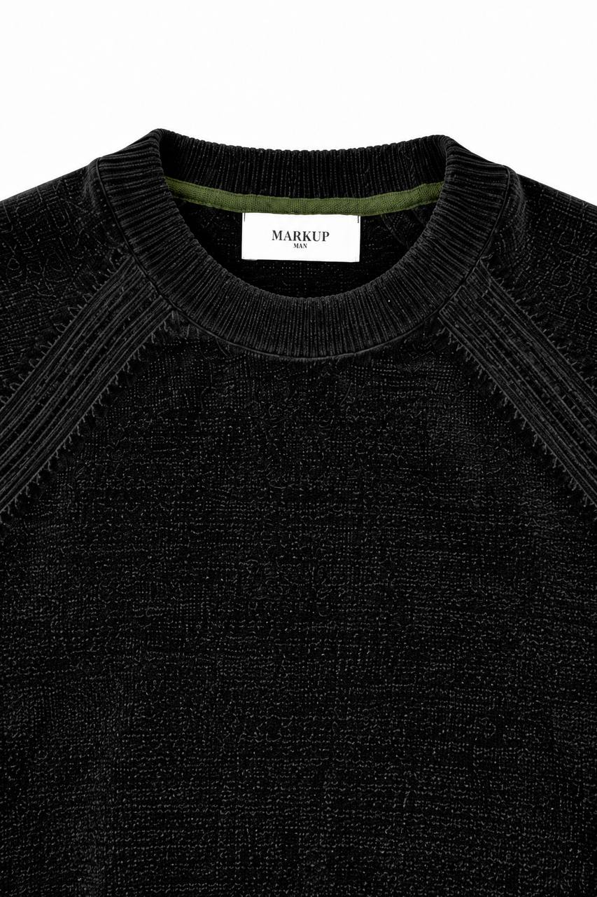 Maglia Basic in Ciniglia con Manica Raglan - De Matteo Uomo