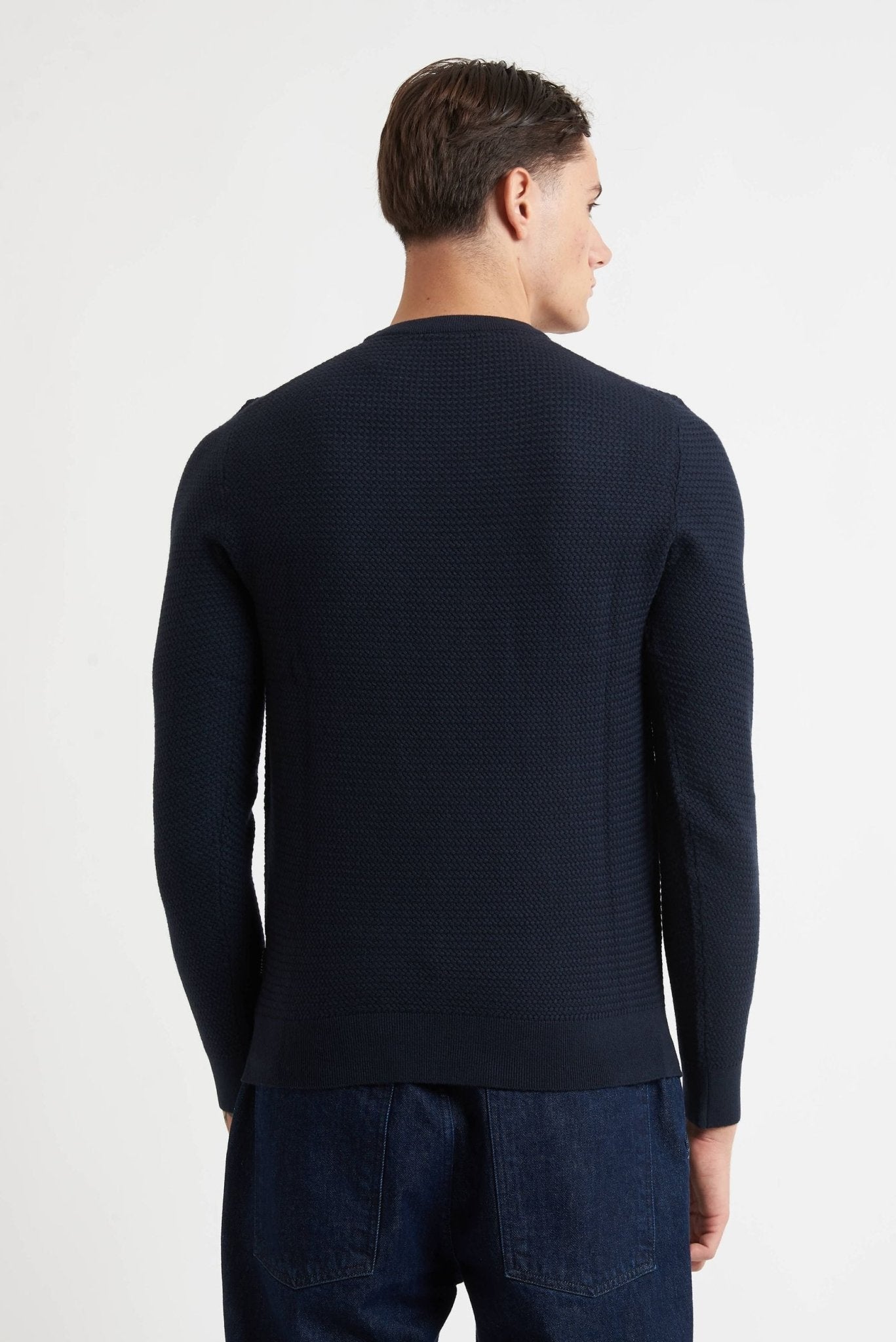 Maglia BUGATTI Girocollo con Fantasia nel Tessuto 85523D - De Matteo Uomo