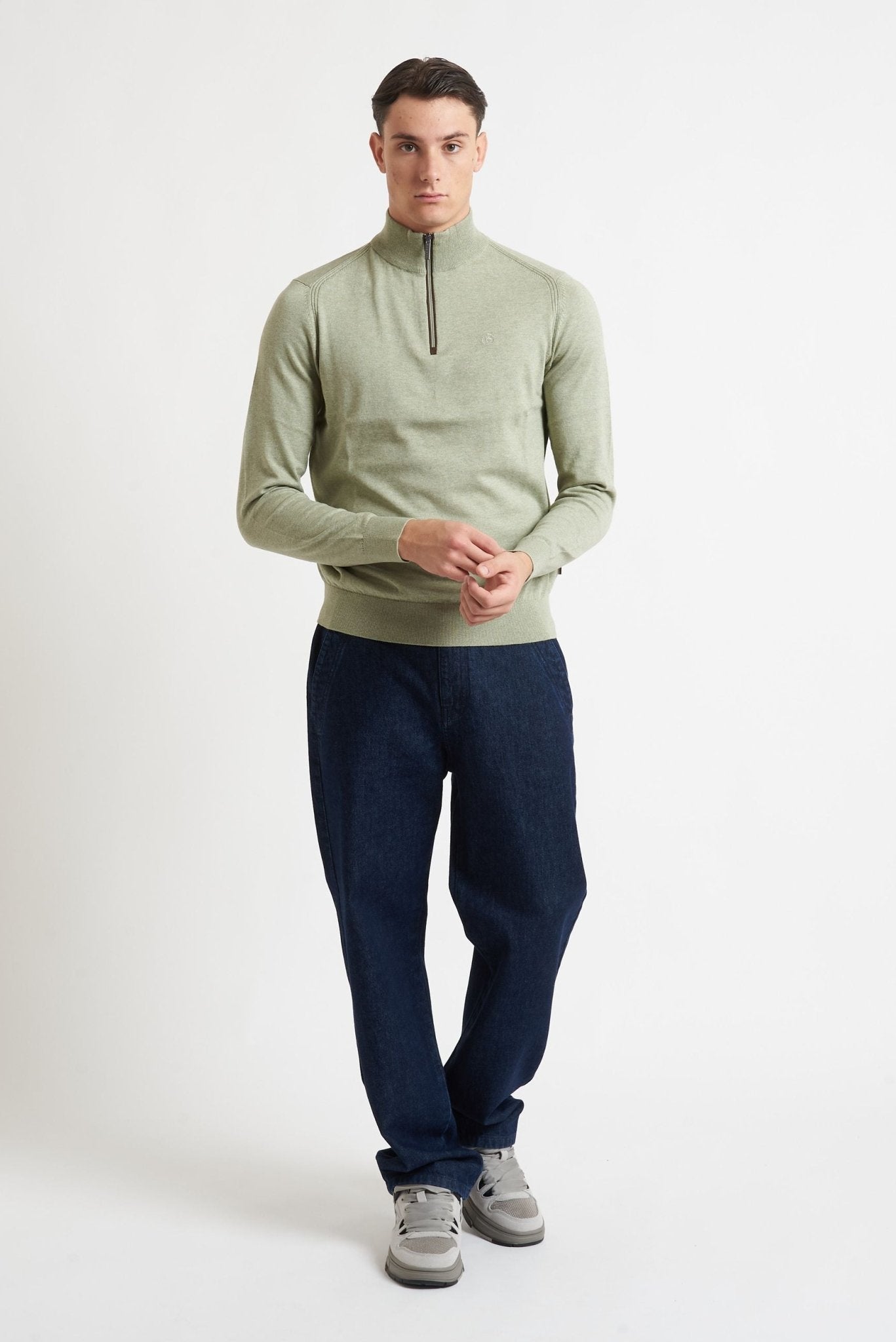 Maglia BUGATTI Girocollo in Cotone e Cashmere 85520D - De Matteo Uomo