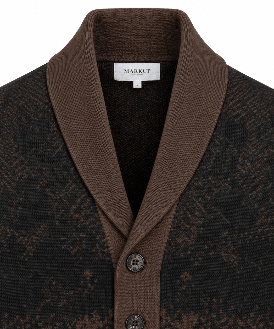Maglia cardigan con rever a scialle - De Matteo Uomo