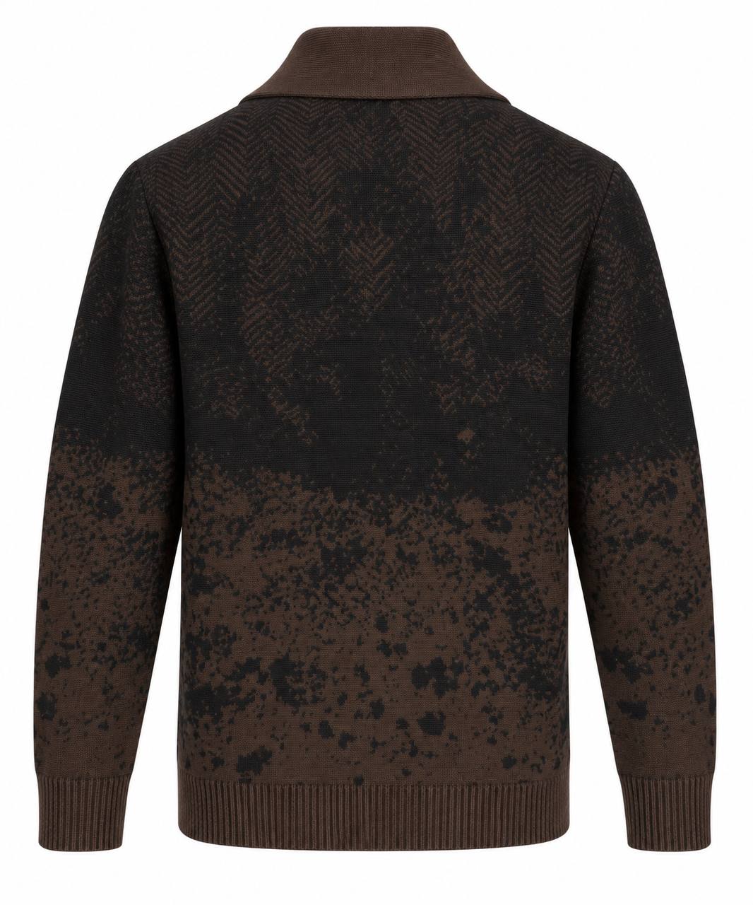 Maglia cardigan con rever a scialle - De Matteo Uomo