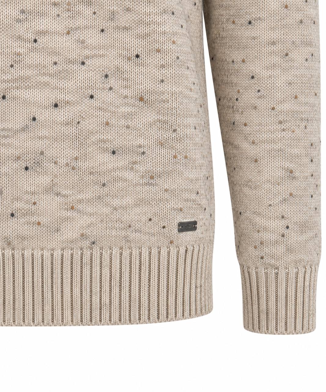 Maglia girocollo sale e pepe beige - De Matteo Uomo