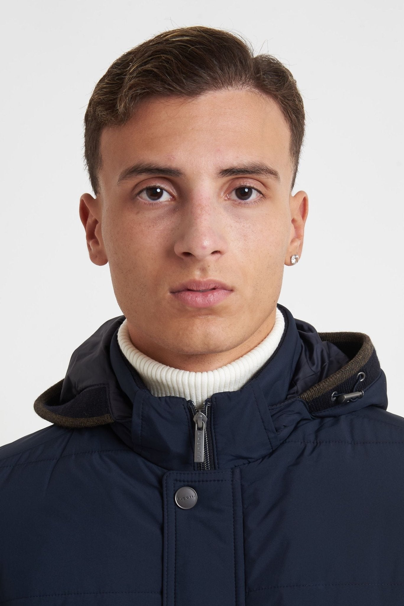 Maglia Giubbino BUGATTI con Cappuccio Removibile 85559d - De Matteo Uomo