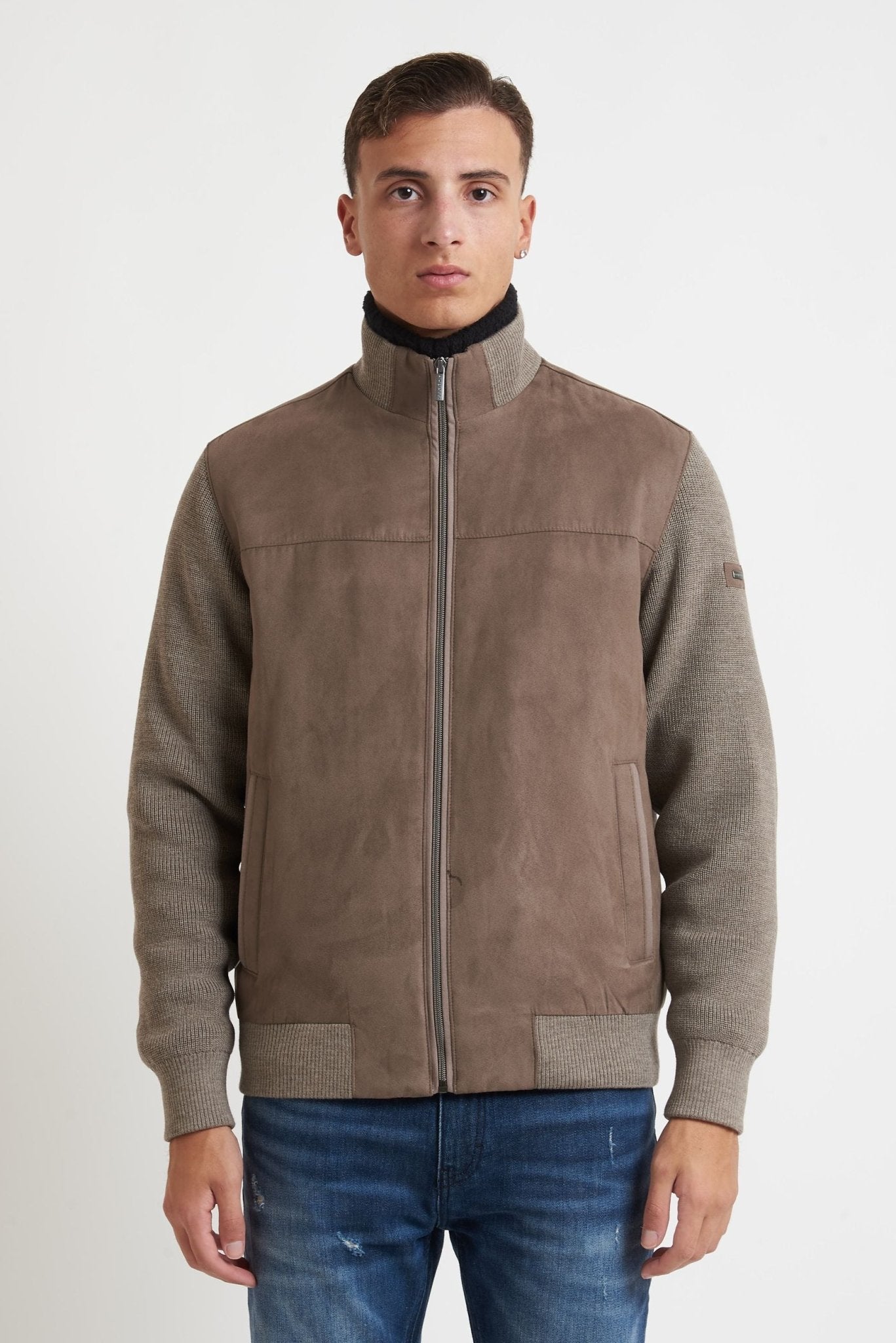 Maglia Giubbino BUGATTI con Collo Alto e Chiusura a Cerniera 85553D - De Matteo Uomo