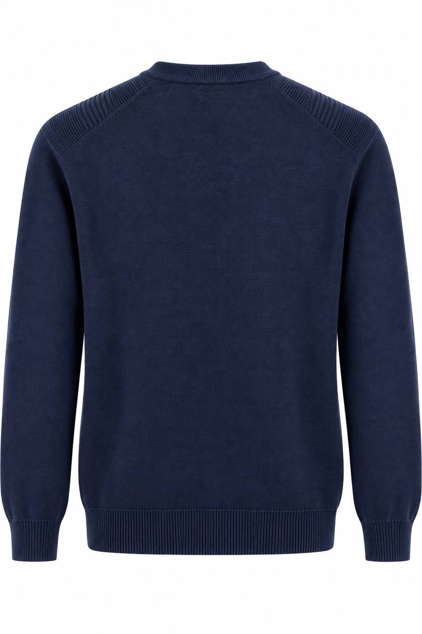 Maglia Uomo Basic Girocollo in Lana e Fibra Acrilica - De Matteo Uomo