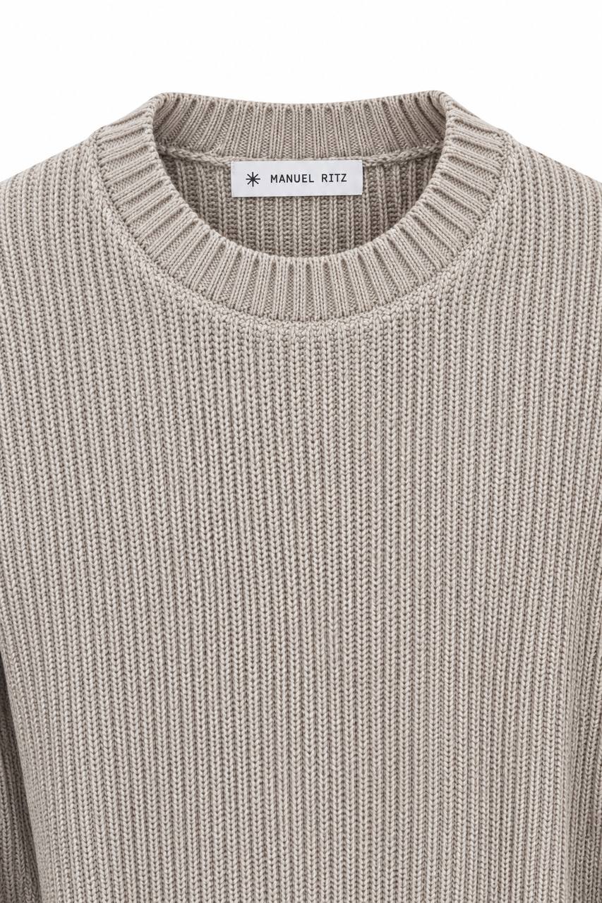 Maglia Uomo Girocollo in Lana e Cotone - De Matteo Uomo